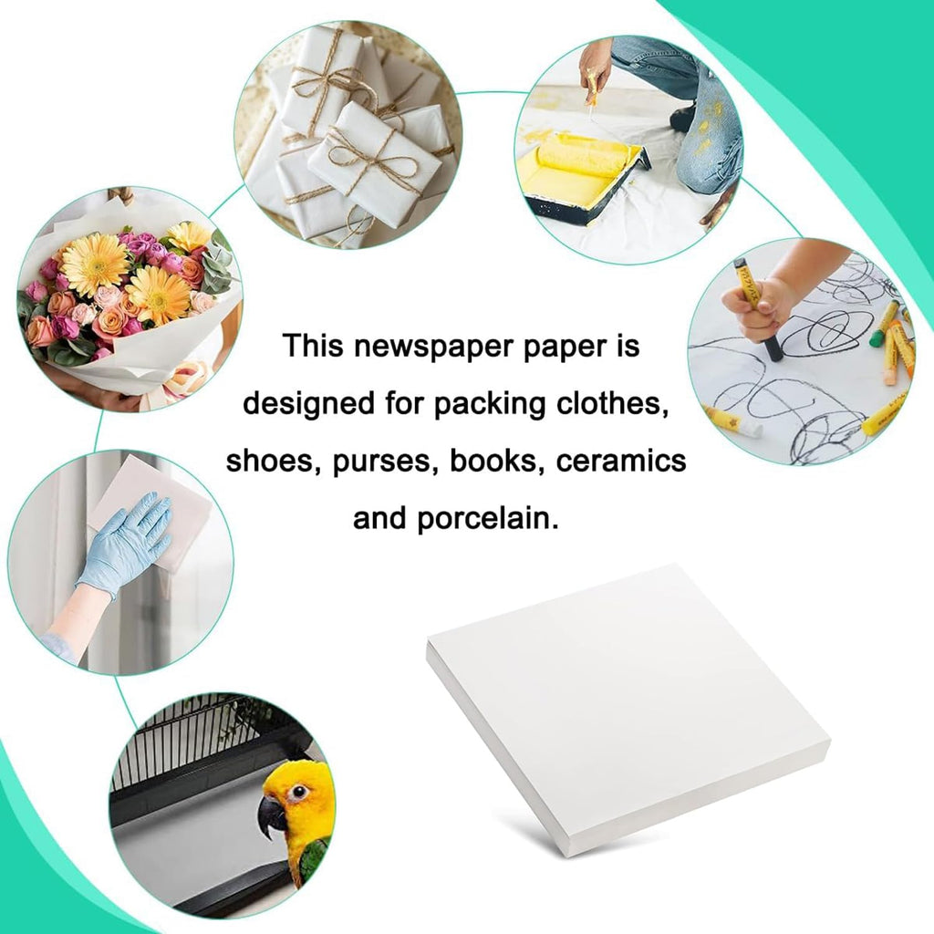 110 Sheets Large Packing Paper for Moving Supplies 24x24 Inch Newsprint Packaging Paper for Wrapping Shipping Fragile Items