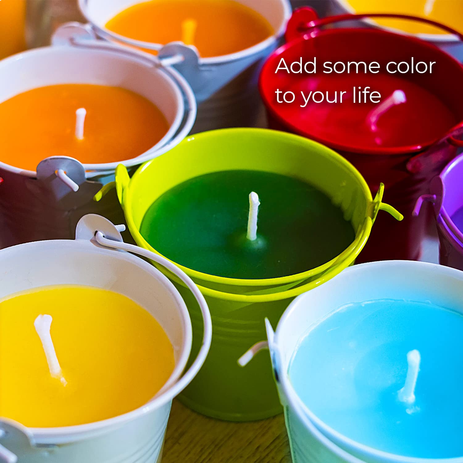 Liquid Candle Wax Dye for Soy Candle Making - 16 Popular Candle Dye Coloring Set - Premium Liquid Candle Wax Coloring - Highly Concentrated Candle Colors