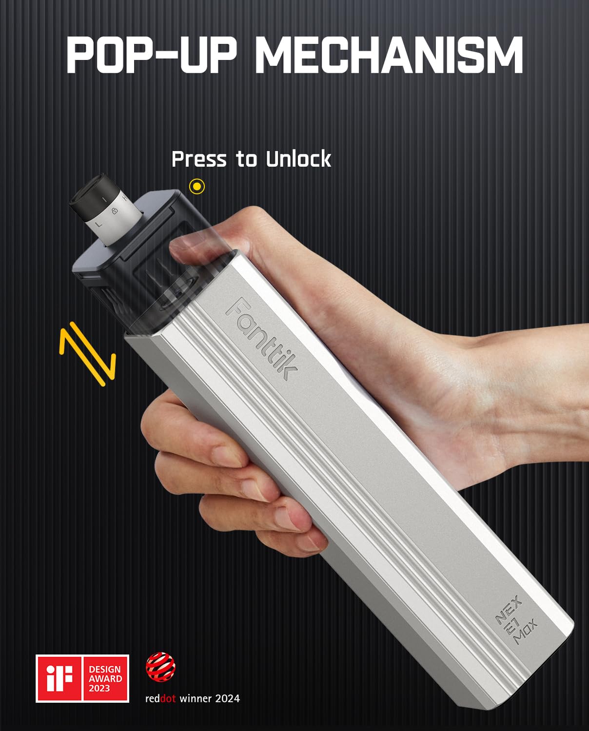 Fanttik E1 Max Electric Screwdriver, Mini Precision Screwdriver Set, 50 Magnetic Bits, Magnetic Storage, 5/32‘’Hex, Repair Tool Kit for Electronics Phone Camera Laptop Watch (White)