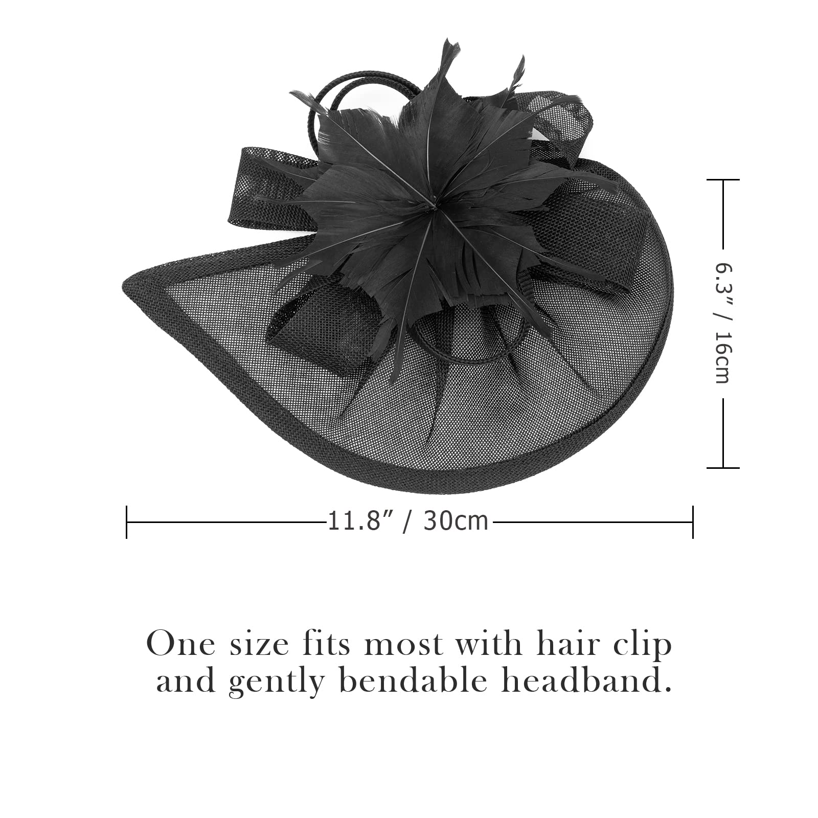 AQOKKA Women Fascinators Hats Flower Fascinators with Headband and Clip Tea Party Headwear for Women and Girls