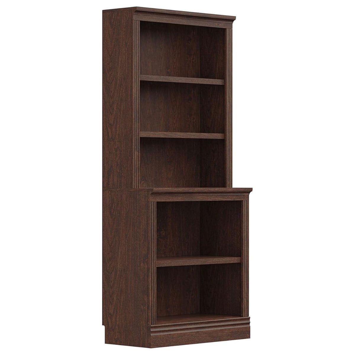 JAHRSTIM Halston Bookshelf, 5-Tier Tall Deep Storage Shelf, Adjustable Open Shelving Unit Closet Organizer and Storage for Living Room Home Office Bedroom, Modular Deep Bookcase Bookshelves