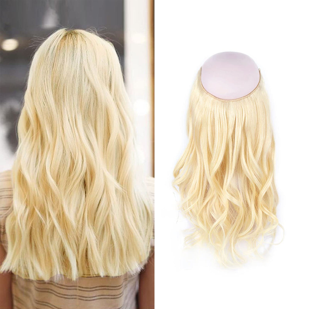 Sassina Invisible Wire Hair Extensions Real Human Hair with Transparent Wire Adjustable Size Secure Clips Natural Straight Secret Miracle Hairpiece, #1 Jet Black 12 Inch 70 Gram