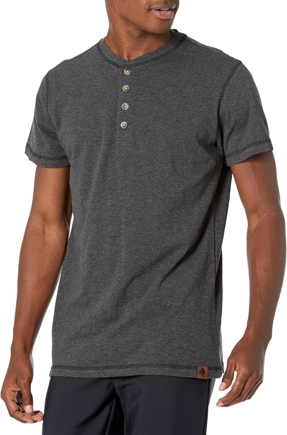 Legendary Whitetails Men's Henley Short Sleeve Casual Fit Shirt