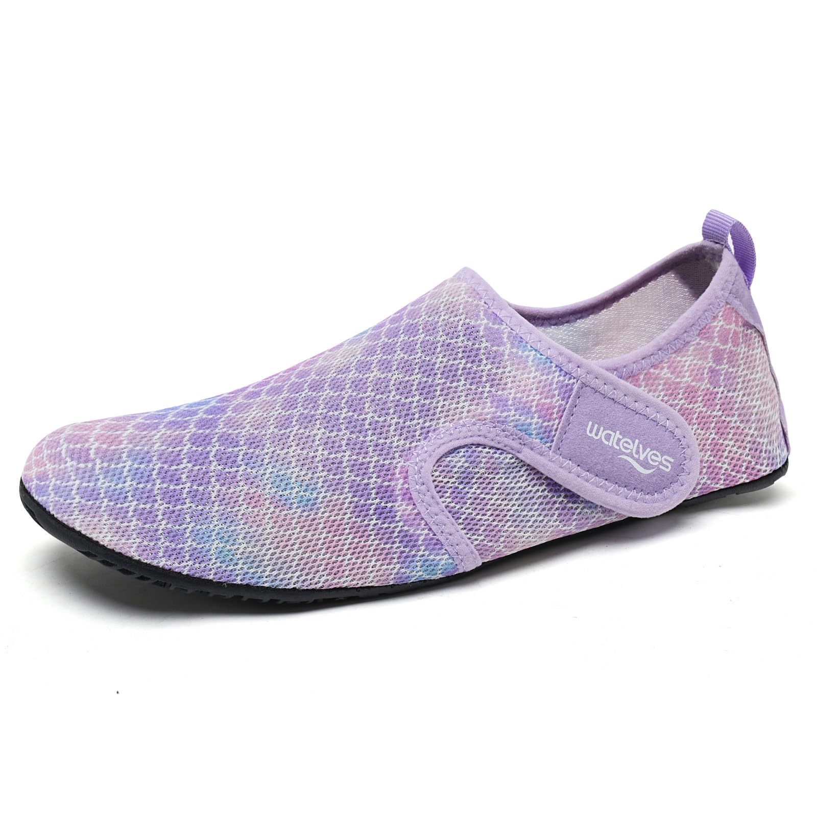 WateLves Water Shoes for Women Men Swim Beach Aqua Socks Quick Dry Barefoot House Slippers Travel Shoes with Adjustable Magic Tape for Pool Diving Boating Yoga Surf