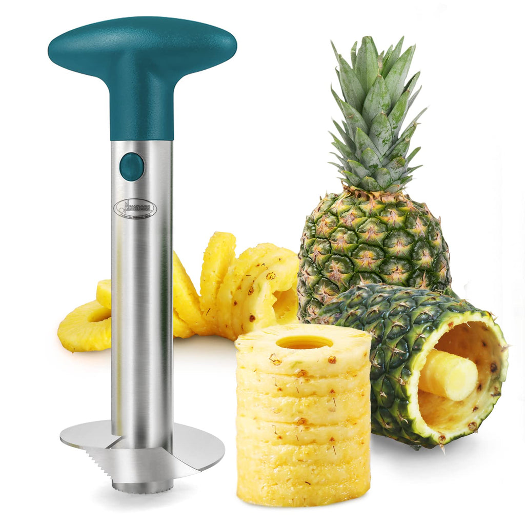 Pineapple Corer, [Upgraded, Reinforced, Thicker Blade] Newness Premium Pineapple Corer Remover, Stainless Steel Pineapple Core Remover Tool for Home & Kitchen with Sharp Blade for Diced Fruit Rings
