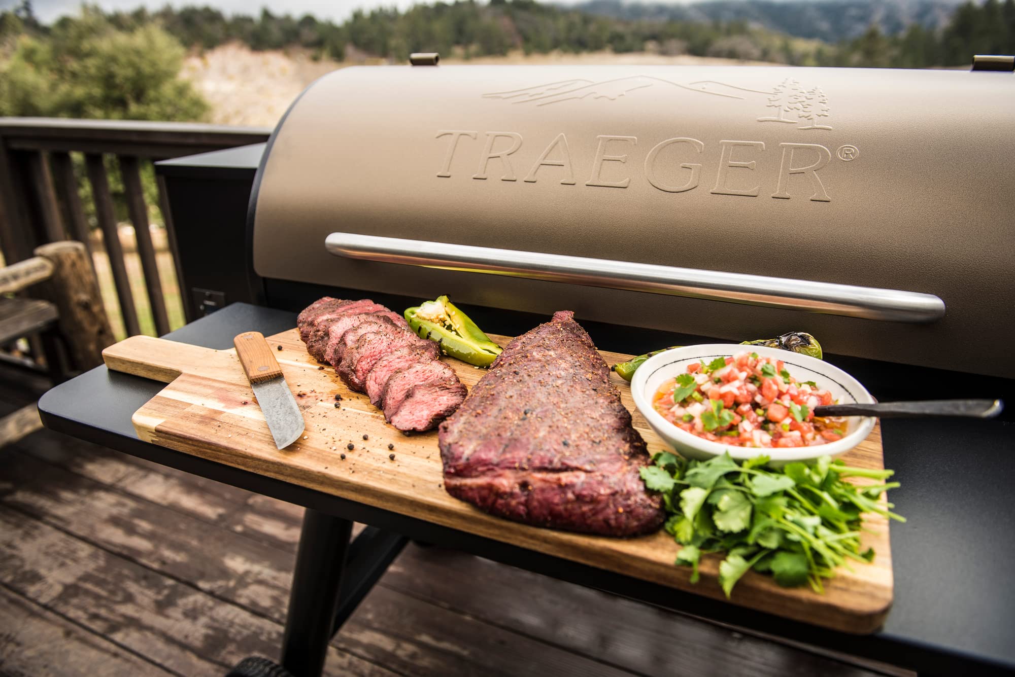 Traeger Grills BAC363 34 Series Folding Front Shelf Grill Accessory (Fits Pro 34, Eastwood 34)