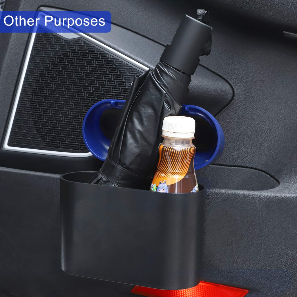 Accmor Car Trash Can with Lid, Mini Auto Dustbin Garbage Organizer with 30 Pcs Plastic Trash Bag, Automotive Garbage Container Bin for Vehicle, Home, Office