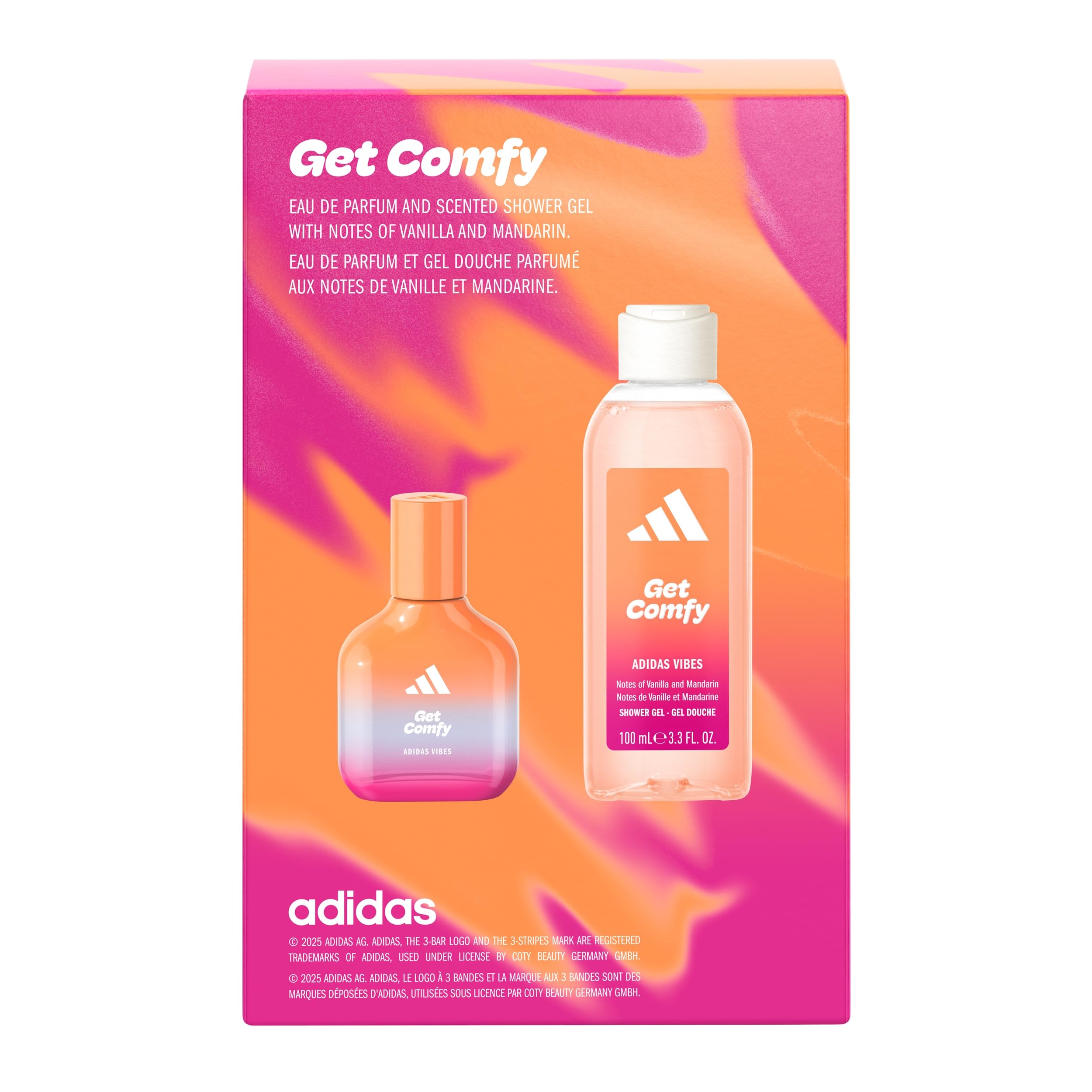 adidas Vibes Chill Zone Fragrance Hair & Body Mist for Women, Mood-Boosting, Notes of Lavender & Vanilla, For Any Occasion, 7.9oz