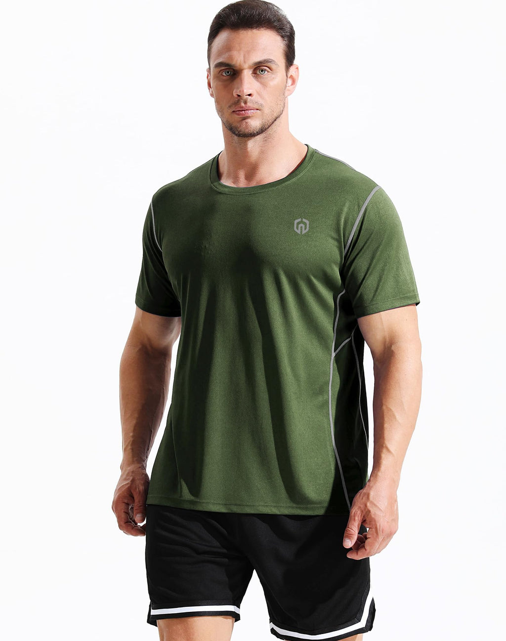NELEUS Men's Dry Fit Athletic Running Shirt