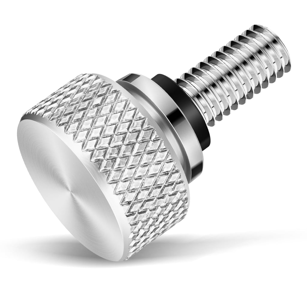 Amazicha Gloss Black 304 Stainless Steel Seat Bolt Screw Compatible with Harley Davidson 1996-2026