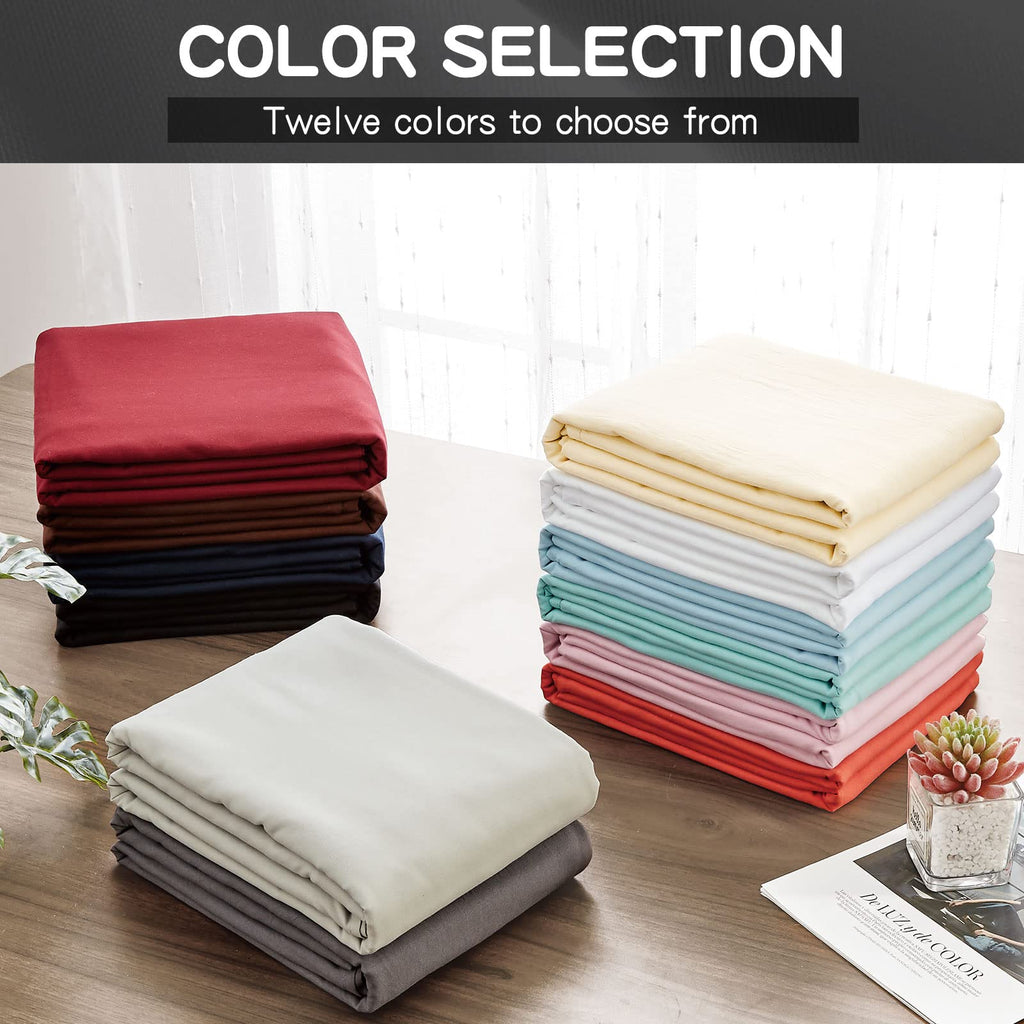 FreshCulture Twin XL Flat Sheet - Hotel Quality Twin XL Flat Sheet Only - Brushed Microfiber Top Sheet - Ultra Soft & Breathable - Wrinkle-Free - Easy Care - Single Flat Sheet (Twin XL, Beige)