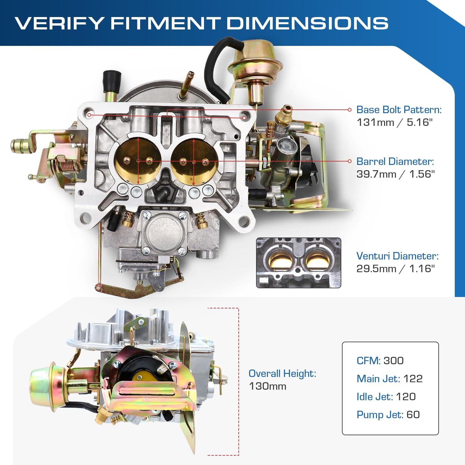New Carburetor Two 2 Barrel Carburetor Carb Ford Carburator 2100 2150 For Ford 289 302 351 Cu Jeep Engine with Electric Choke