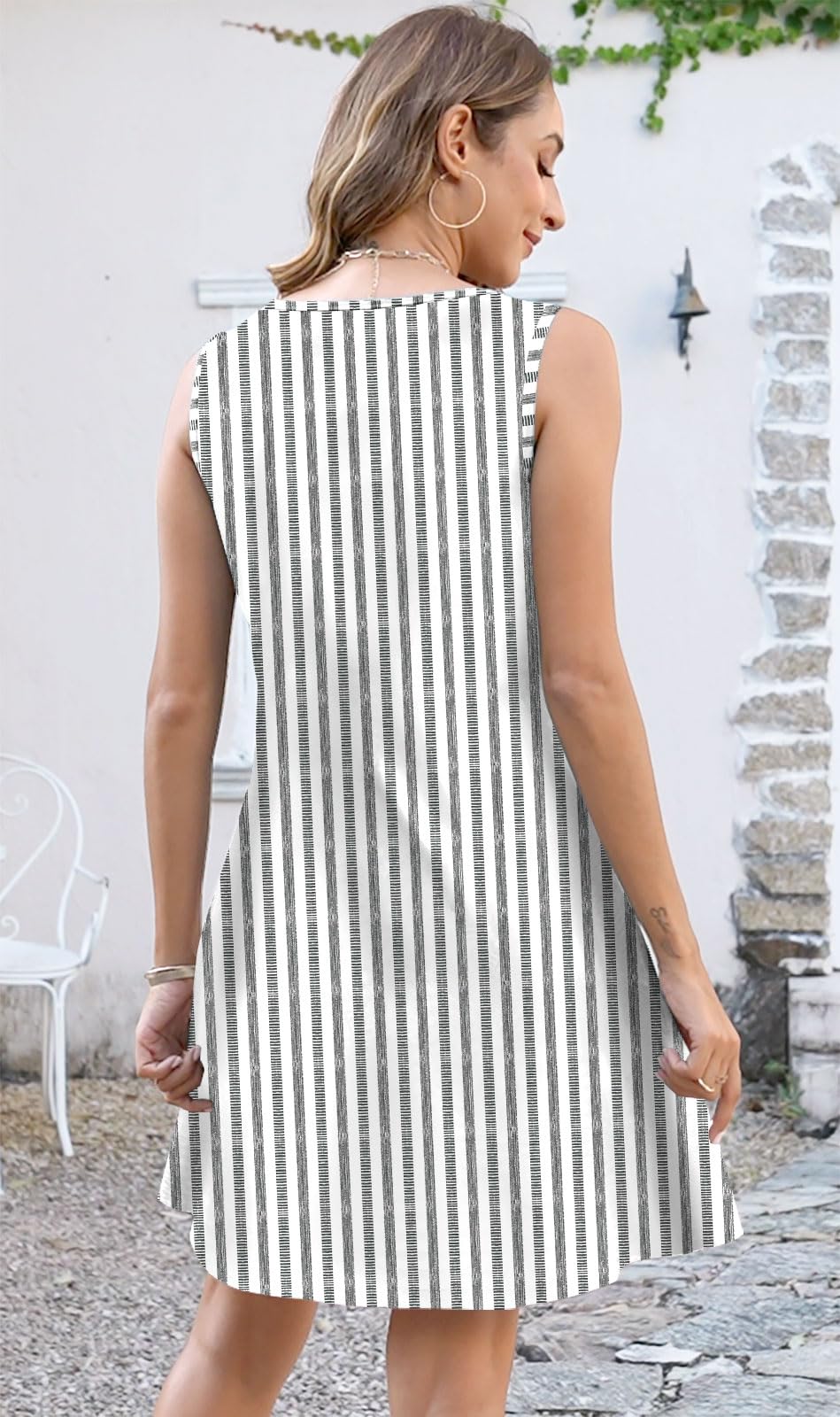 Disamer Summer Dresses for Women 2026 Sundresses Beach Swimsuit Coverups Vacation Sleeveless Button Down Spring Sun Dress