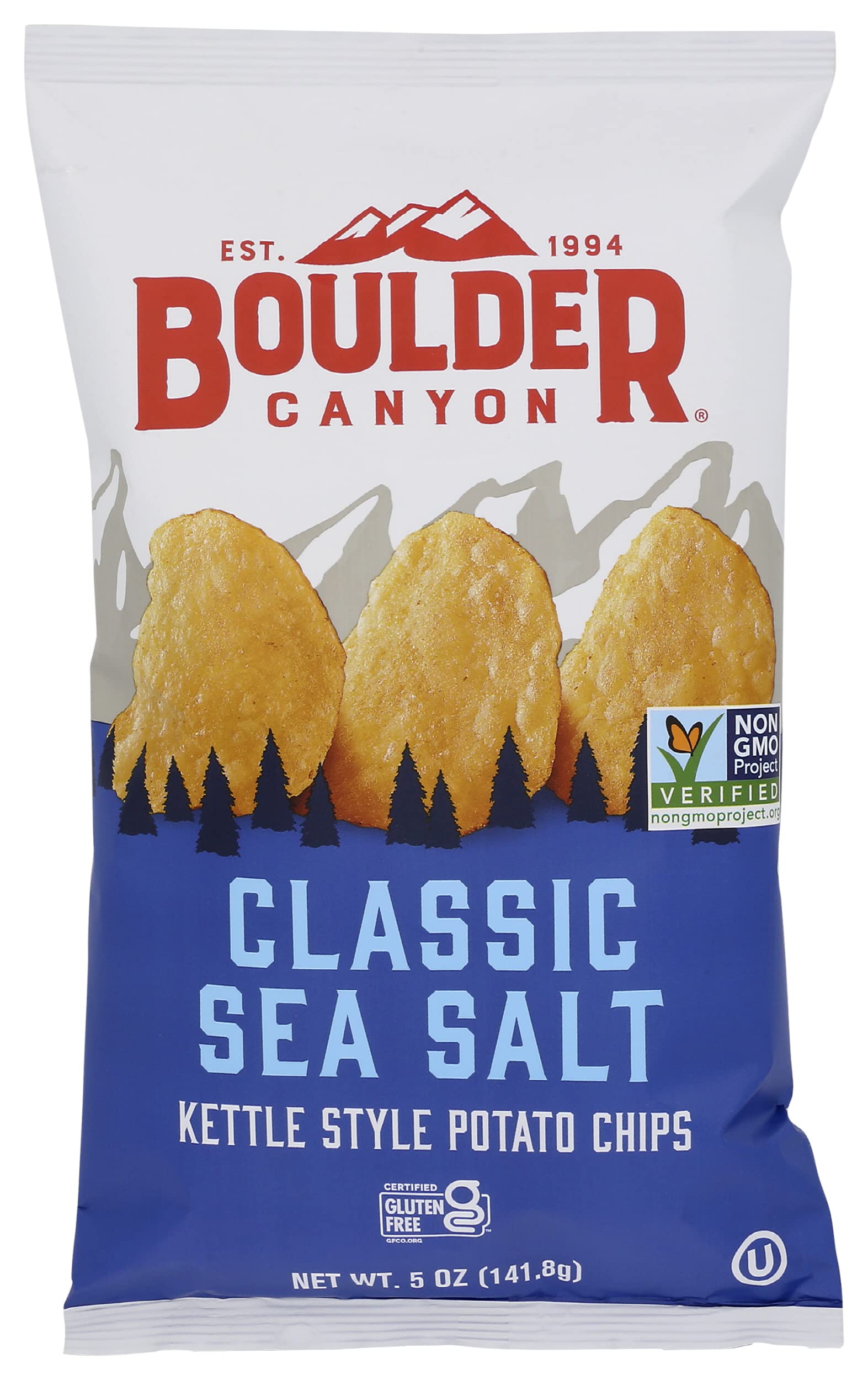 Boulder Canyon Boulder Batch Agave Sriracha Kettle Potato Chips, 5.25 oz - Pack of 12