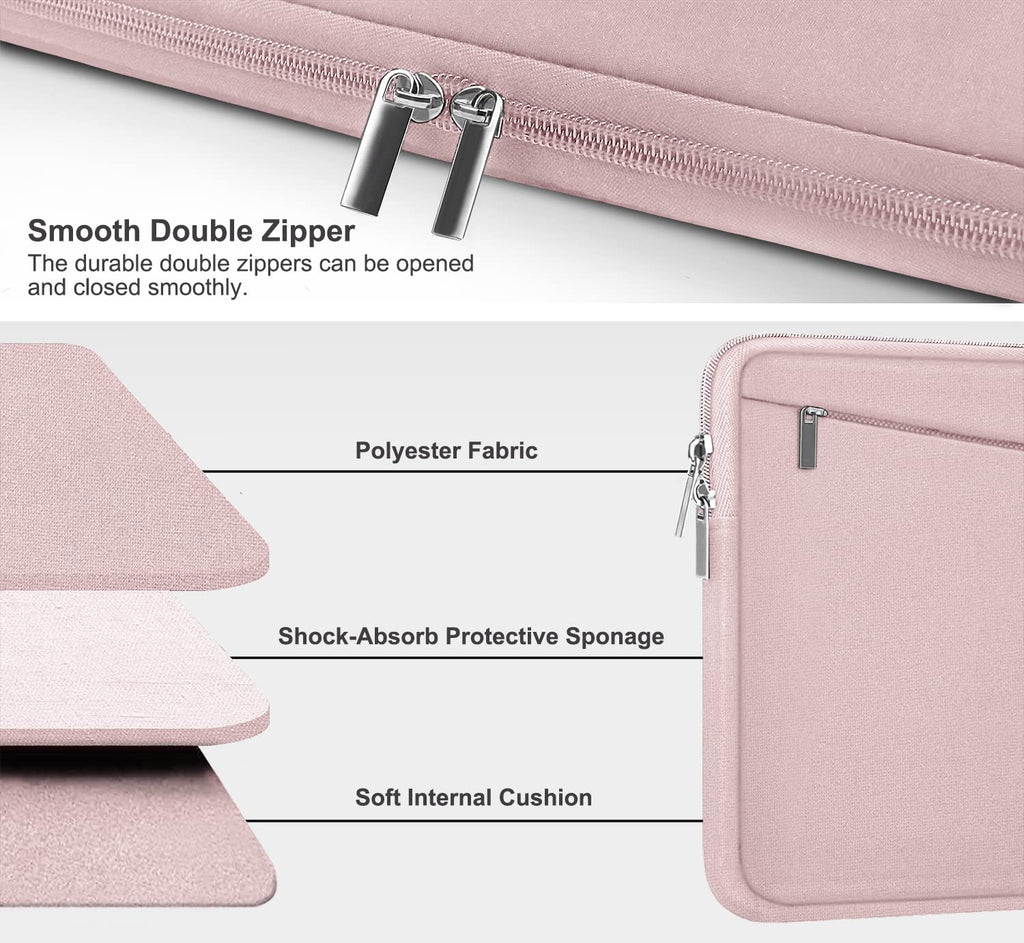 Laptop Sleeve Case 13.3 Inch, Durable 14 Inch Laptop Case Computer Carrying Bag Protective Cover Compatible with 13 14 inch MacBook Pro, MacBook Air, Dell, HP, Lenovo, Notebook, Computer, Black