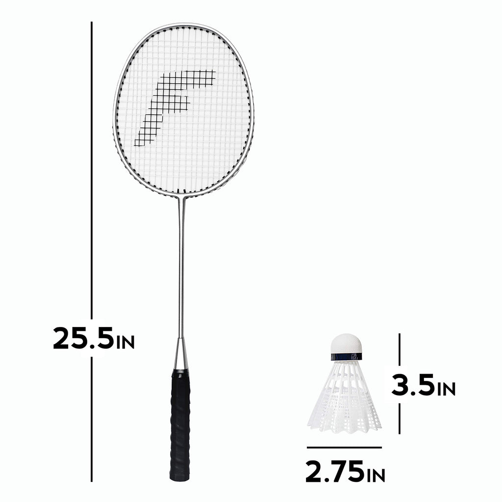 Franklin Sports Badminton Racket + Birdie Set - Replacement Badminton Equipment for Kids + Adults - 2 Player - 4 Player Badminton Racket Sets