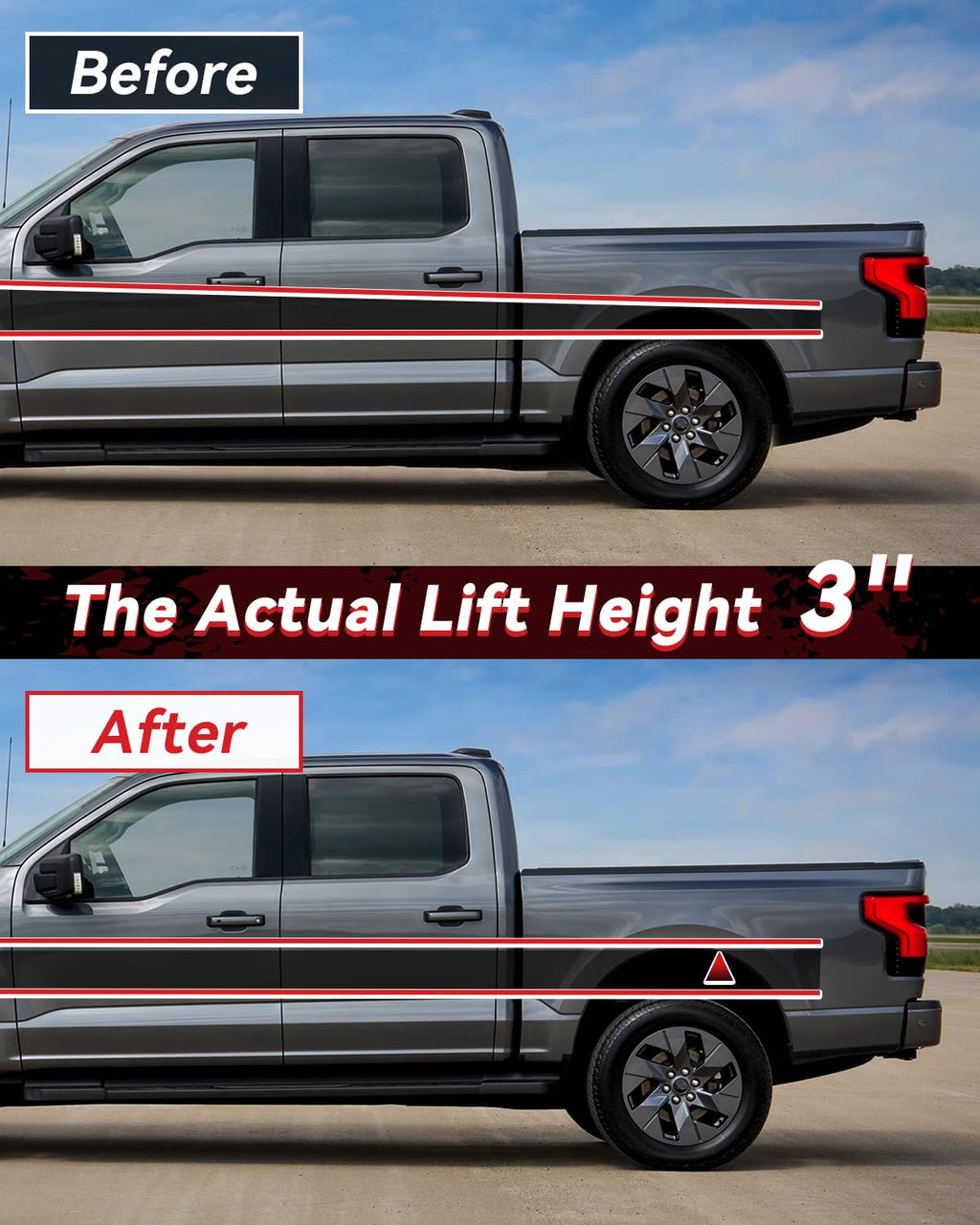 PROEZE 1.5" Front Leveling Lift Kits for 2004-2024 F150 2003-2018 Expedition 2005-2008 Mark LT, 1.5'' Forged Front Strut Spacers Lift Kits