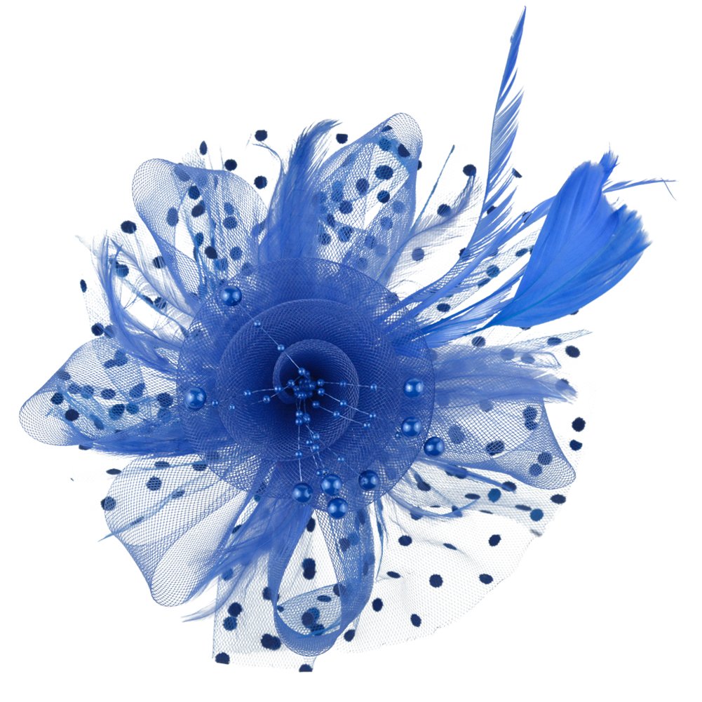 AQOKKA Women Fascinators Hats Flower Fascinators with Headband and Clip Tea Party Headwear for Women and Girls