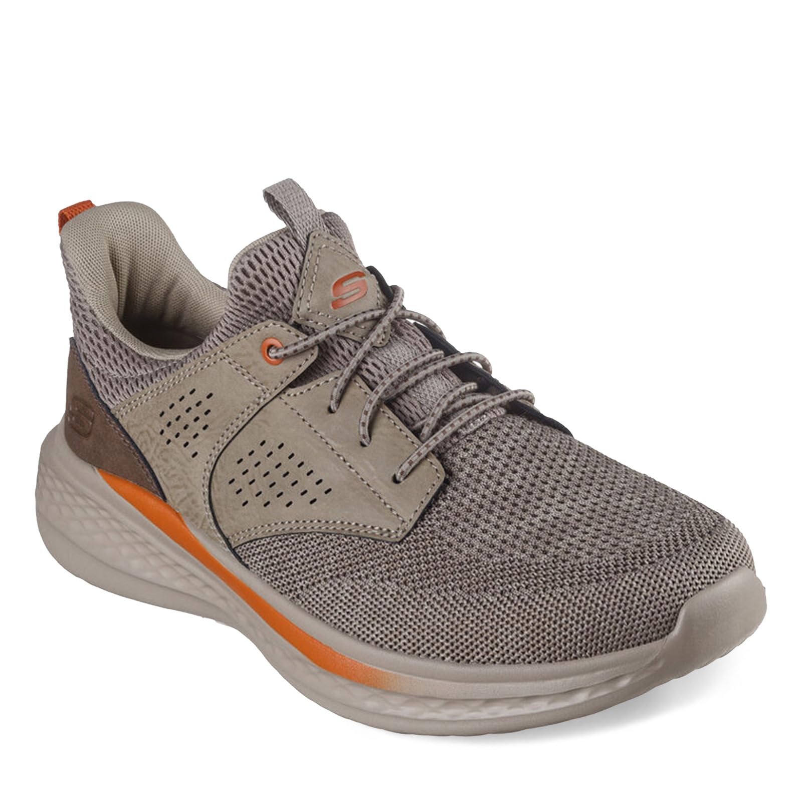 Skechers Men's Streetwear Slade - Breyer Knitted Mesh Bungee Lace W/Quarter Cage Slip On