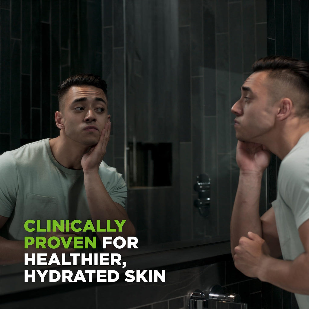 Dove Men+Care Body + Face Wash, Extra Fresh 3-Pack + Travel-Size, 24H Nourishing MicroMoisture