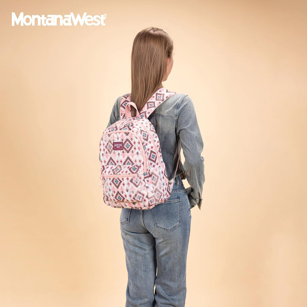 Montana West Backpack Purse for Women Western Aztec Backpack Purse Lightweight Casual Daypack for Travel