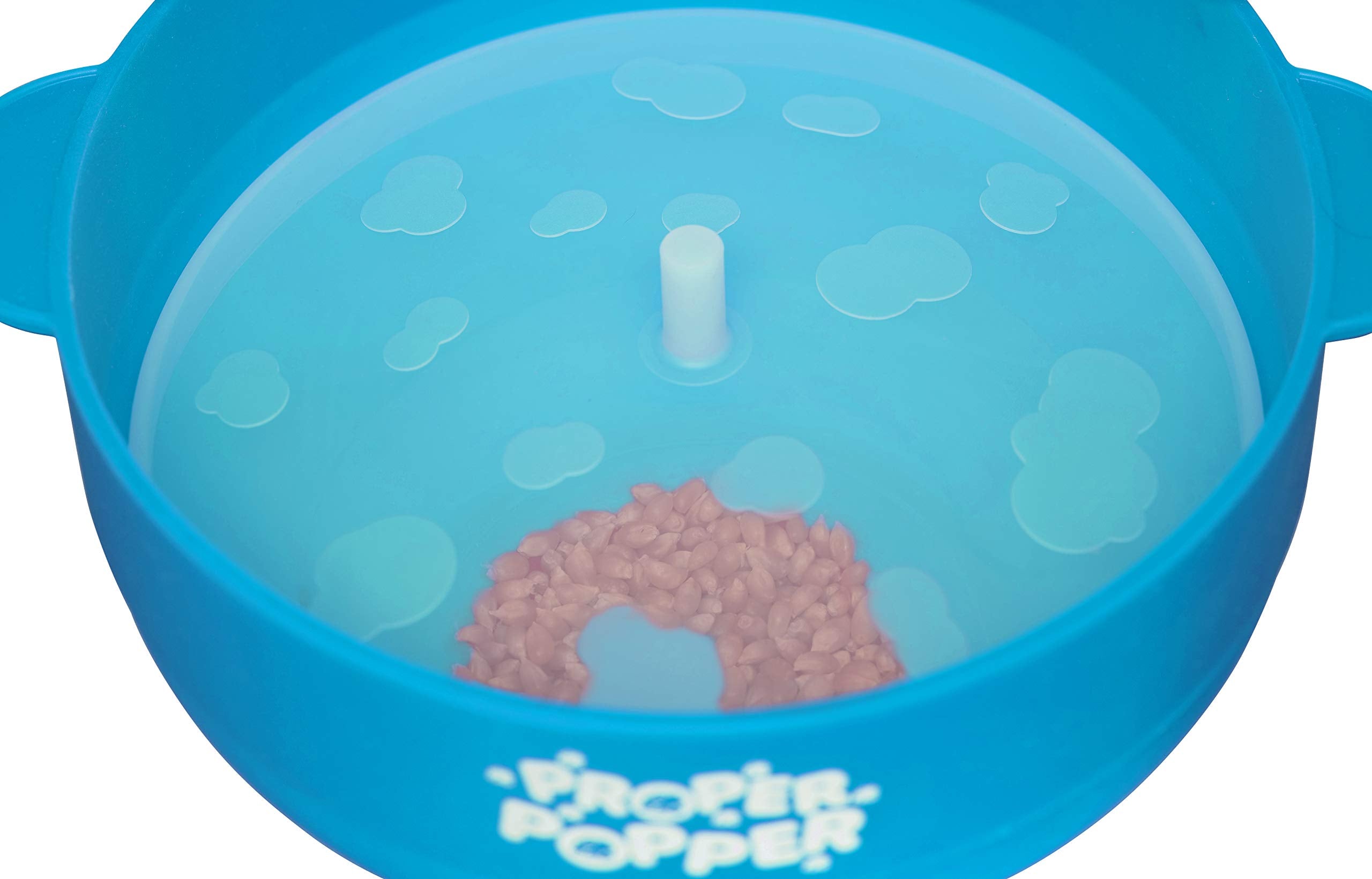 The Original Proper Popper Microwave Popcorn Popper, Silicone Popcorn Maker, Collapsible Bowl BPA Free & Dishwasher Safe - (Aqua)