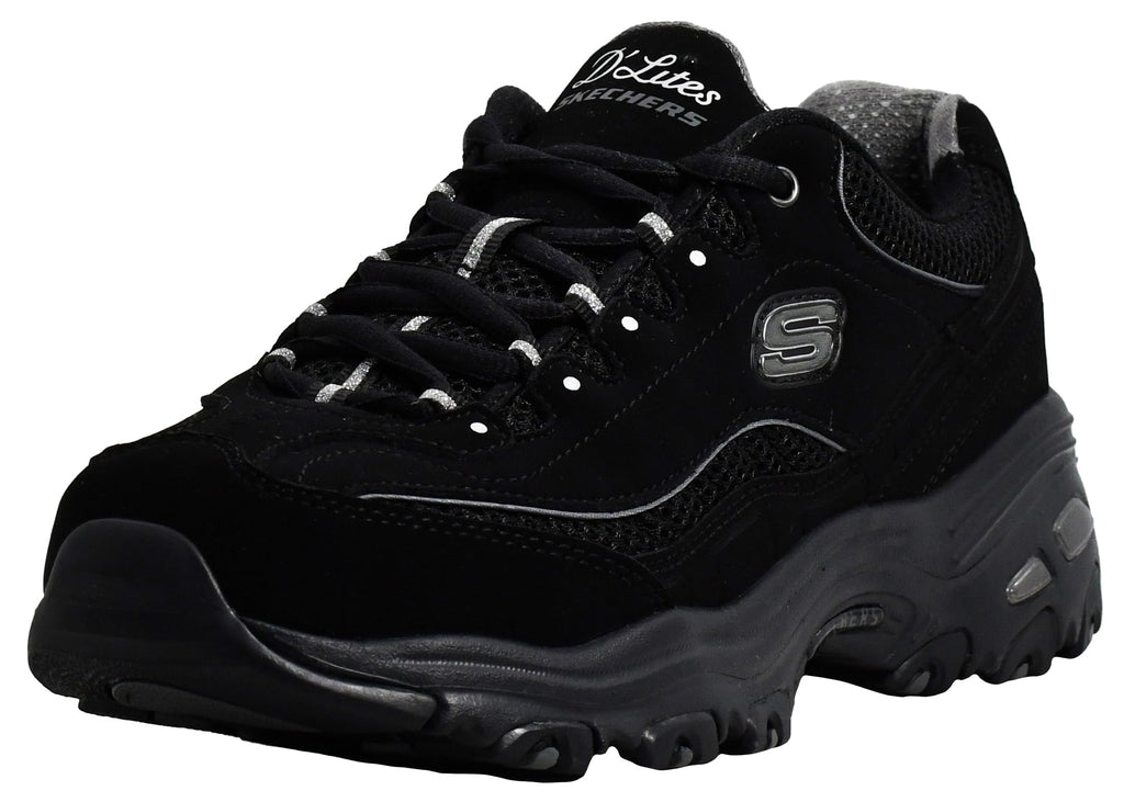 Skechers Women's D'lites Life Saver Memory Foam Lace-up Sneakers