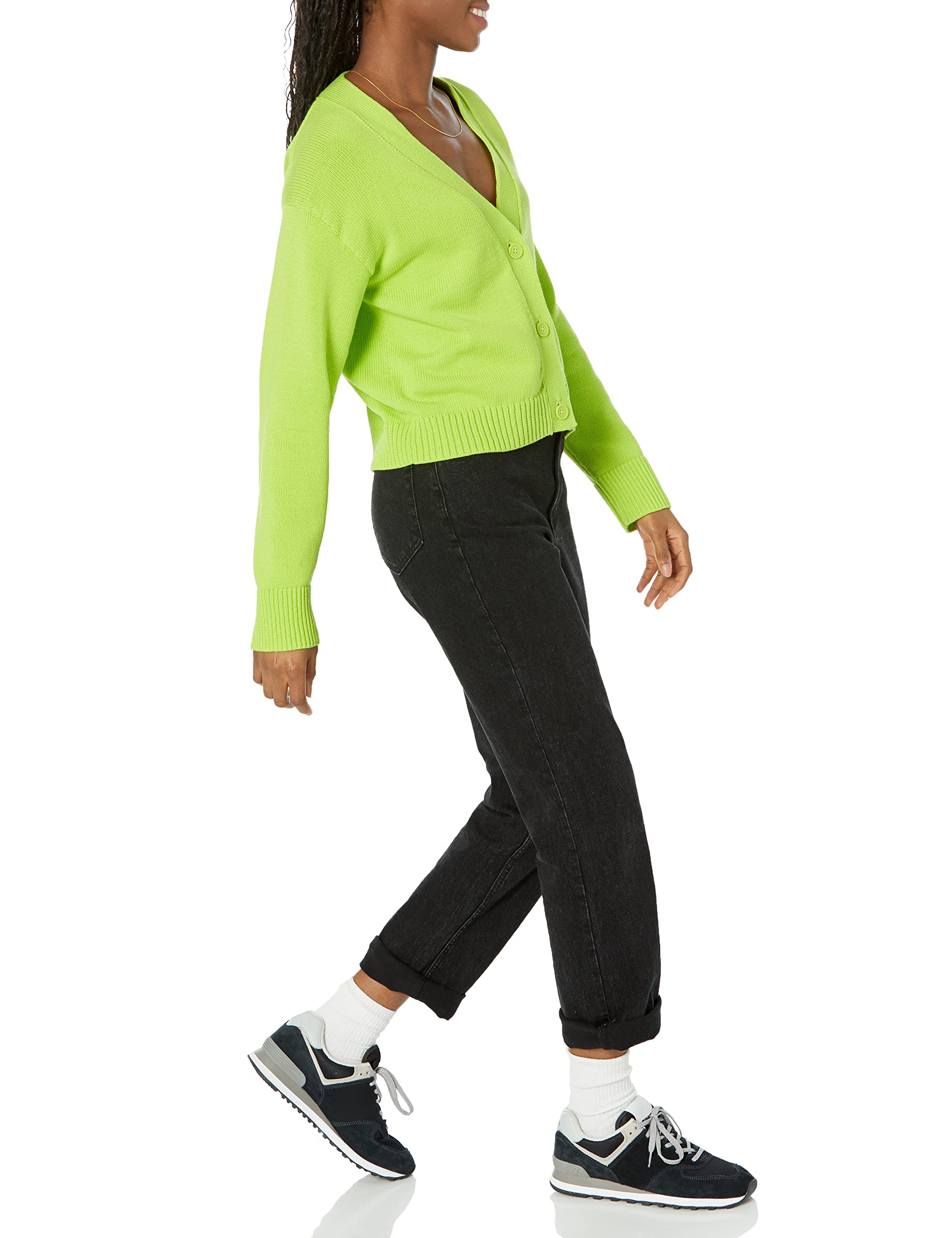 Amazon Essentials Women's Relaxed Fit Midweight Cardigan Sweater