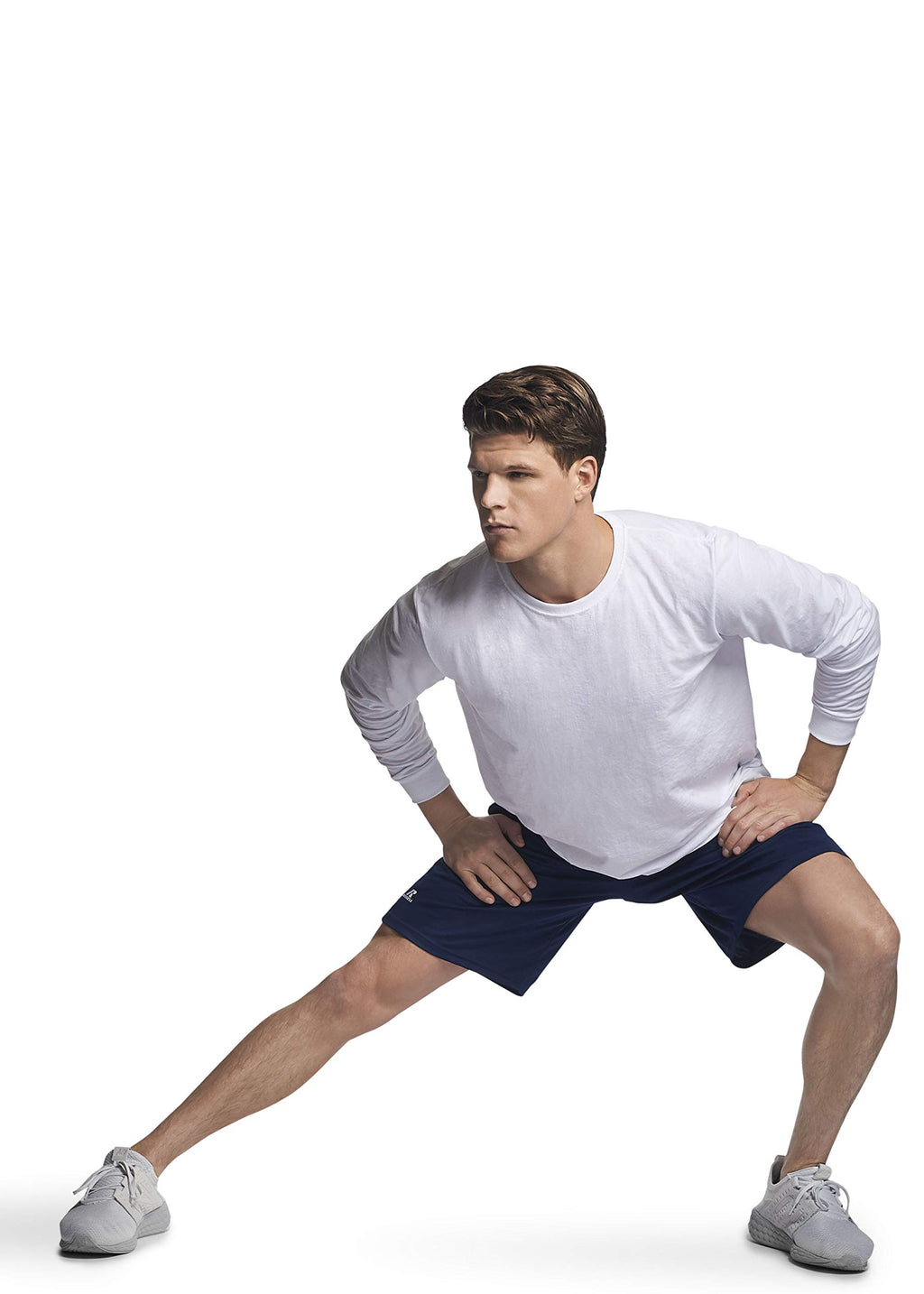 Russell Athletic Men's Dri-Power Long Sleeve Tees, Moisture Wicking, Odor Protection, UPF 30+