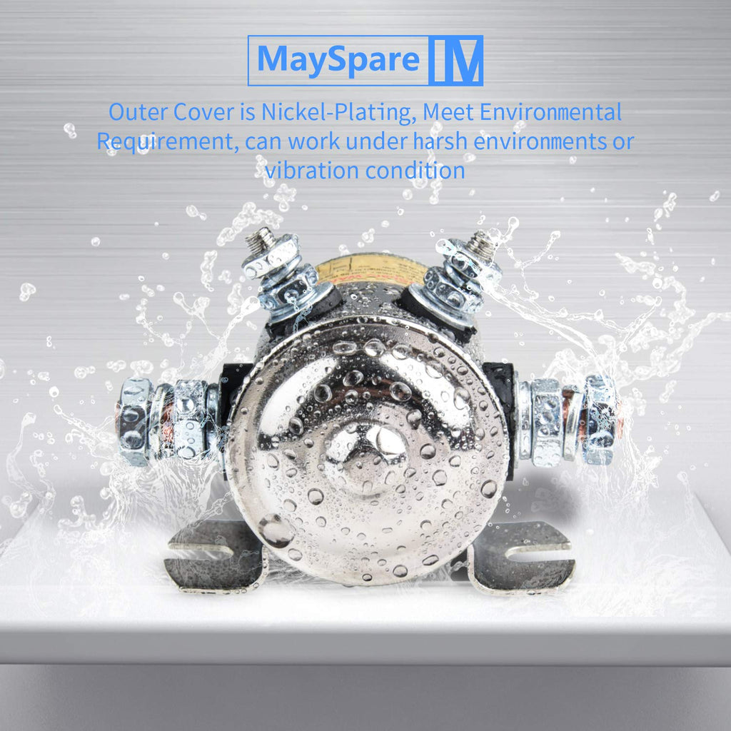 MaySpare Max Transient 200A Trombetta 12V Solenoid Relay 3 Terminal Heavy Duty Winch Marine 24106 SPST 12 Volt Solenoid