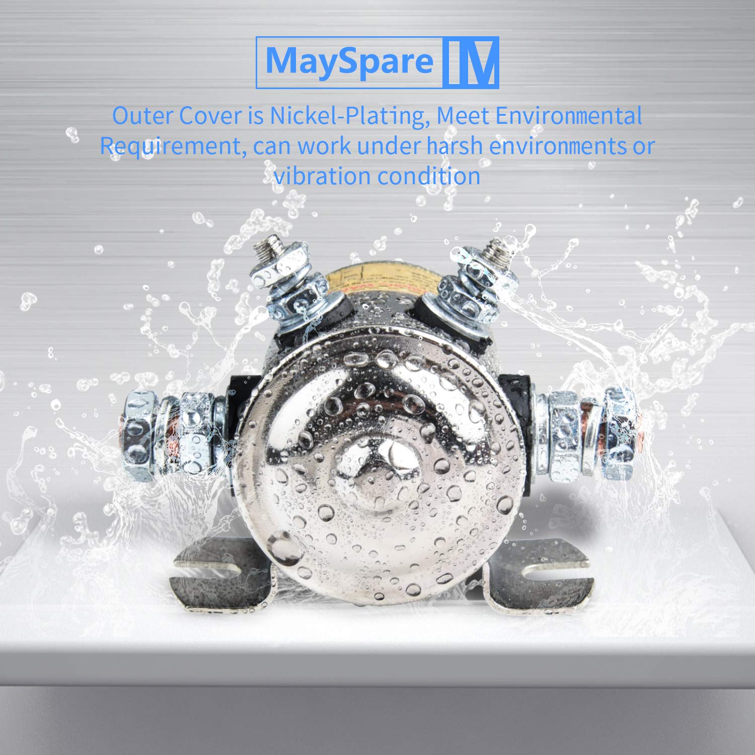 MaySpare Max Transient 200A Trombetta 12V Solenoid Relay 3 Terminal Heavy Duty Winch Marine 24106 SPST 12 Volt Solenoid