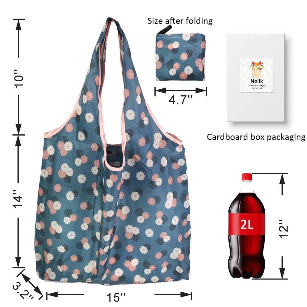Bolsas de compras reutilizables para comestibles, paquete de 4 de 50 libras bolsas plegables grandes y lavables para mercado, compactas para un fácil almacenamiento, bolsas de tela ligeras y