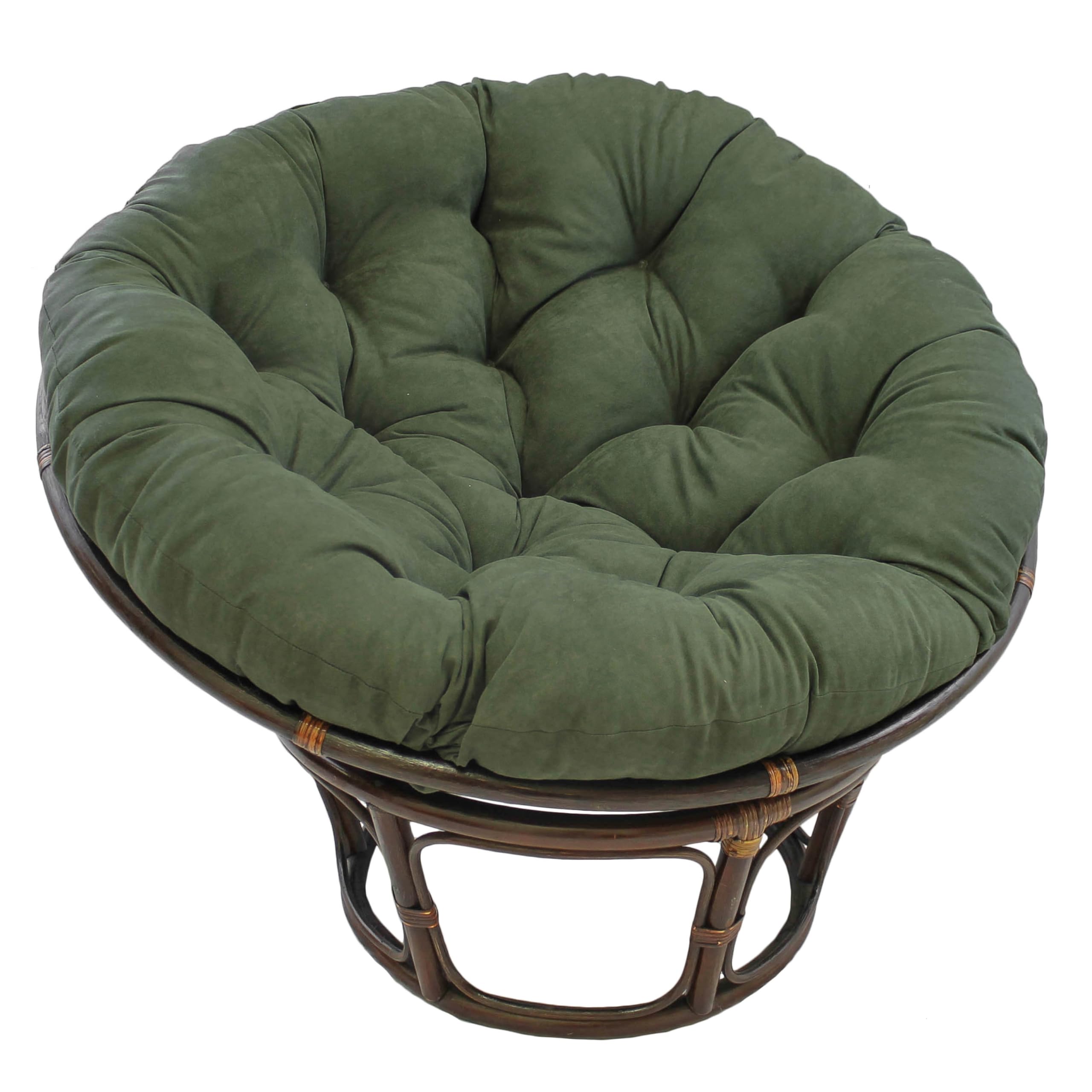 Blazing Needles Polyester Microsuede Papasan Cushion, 1 Count (Pack of 1), Aqua Blue