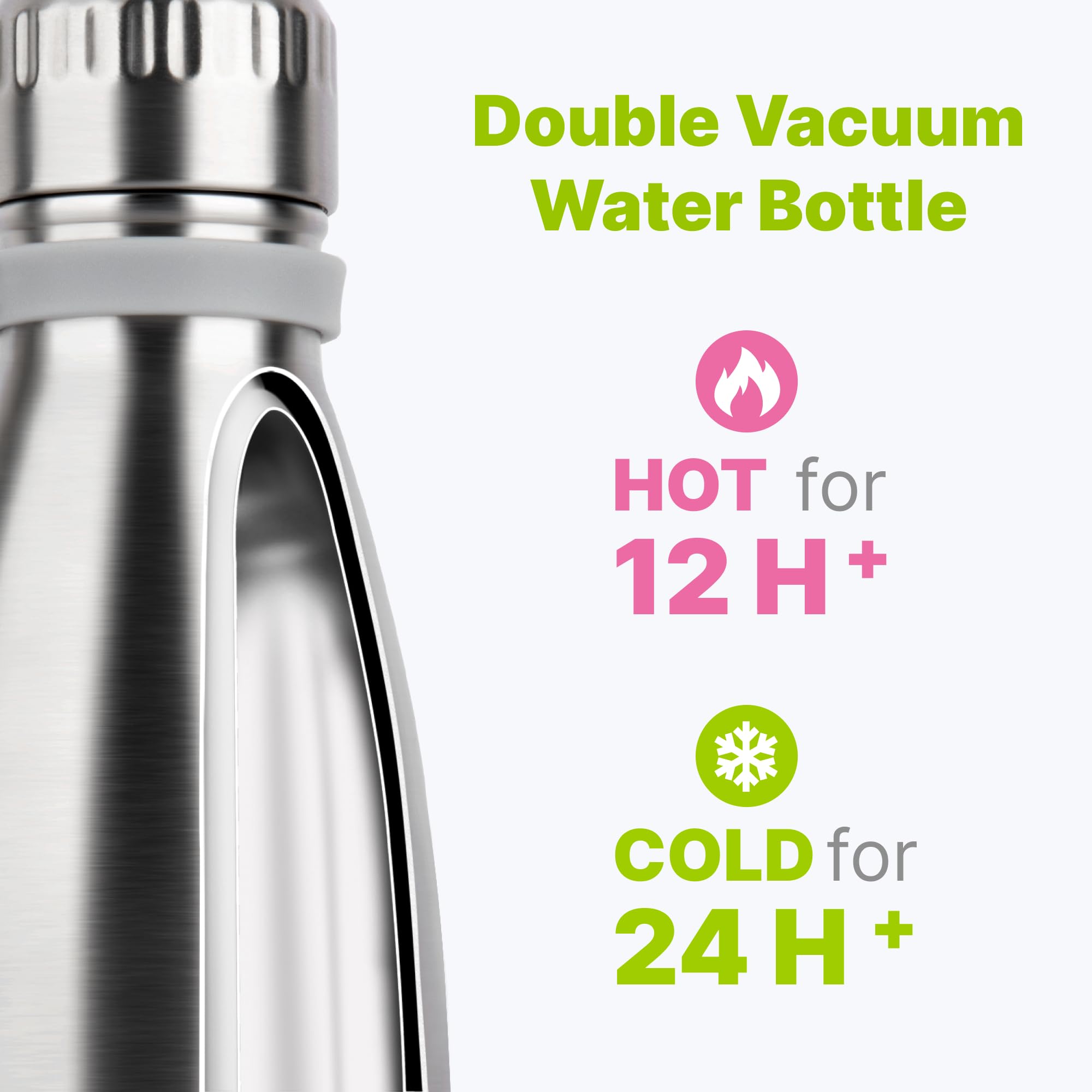 9 oz Water Bottle for Kids-Small Stainless Steel Water Bottle for School Vacuum Insulated Metal Leak Proof Cola Shape Water Flask for Boys Girls(Baby Blue)