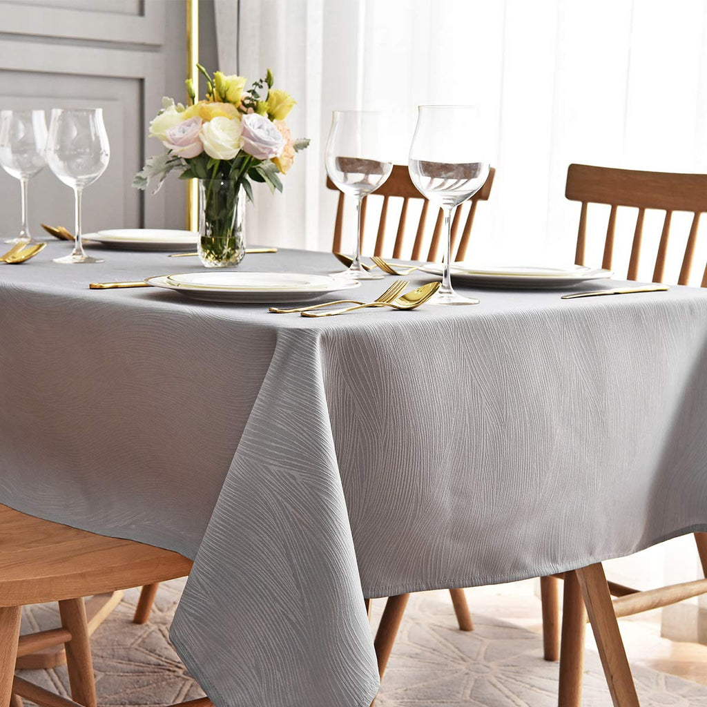 maxmill Jacquard Cloth Napkin 20 x 20 Inch Swirl Pattern Solid Washable Polyester Dinner Napkins Set of 4 Pieces with Hemmed Edges for Family Holiday Dinners Weddings Parties and Banquets Beige