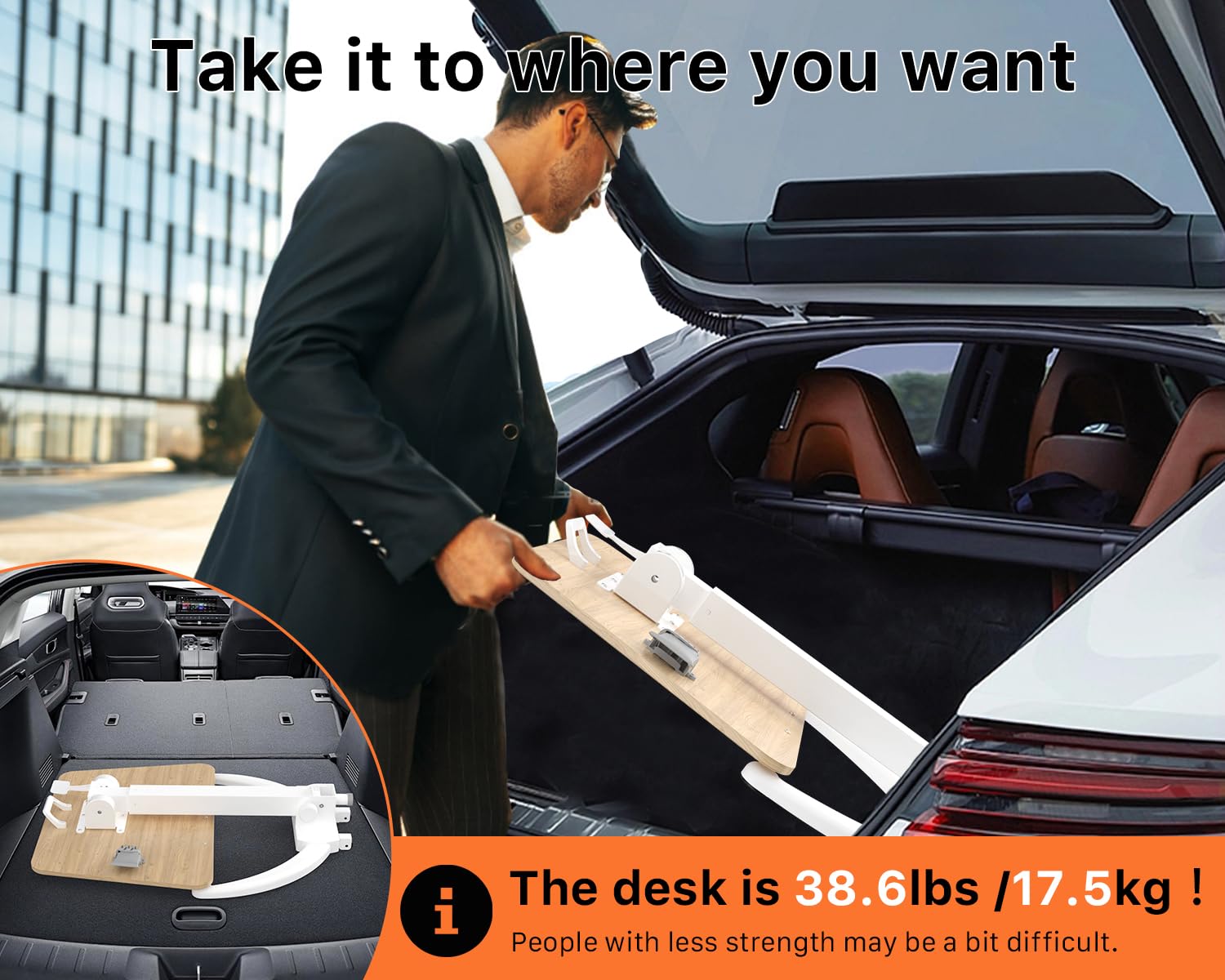 JOY worker Foldable Mobile Standing Desk, Height Adjustable Sit Stand Desk, 90° Tiltable Rolling Laptop Table, Portable Workstation with Non-Slip Mat for Home Office, Holds Up to 22lbs, Black