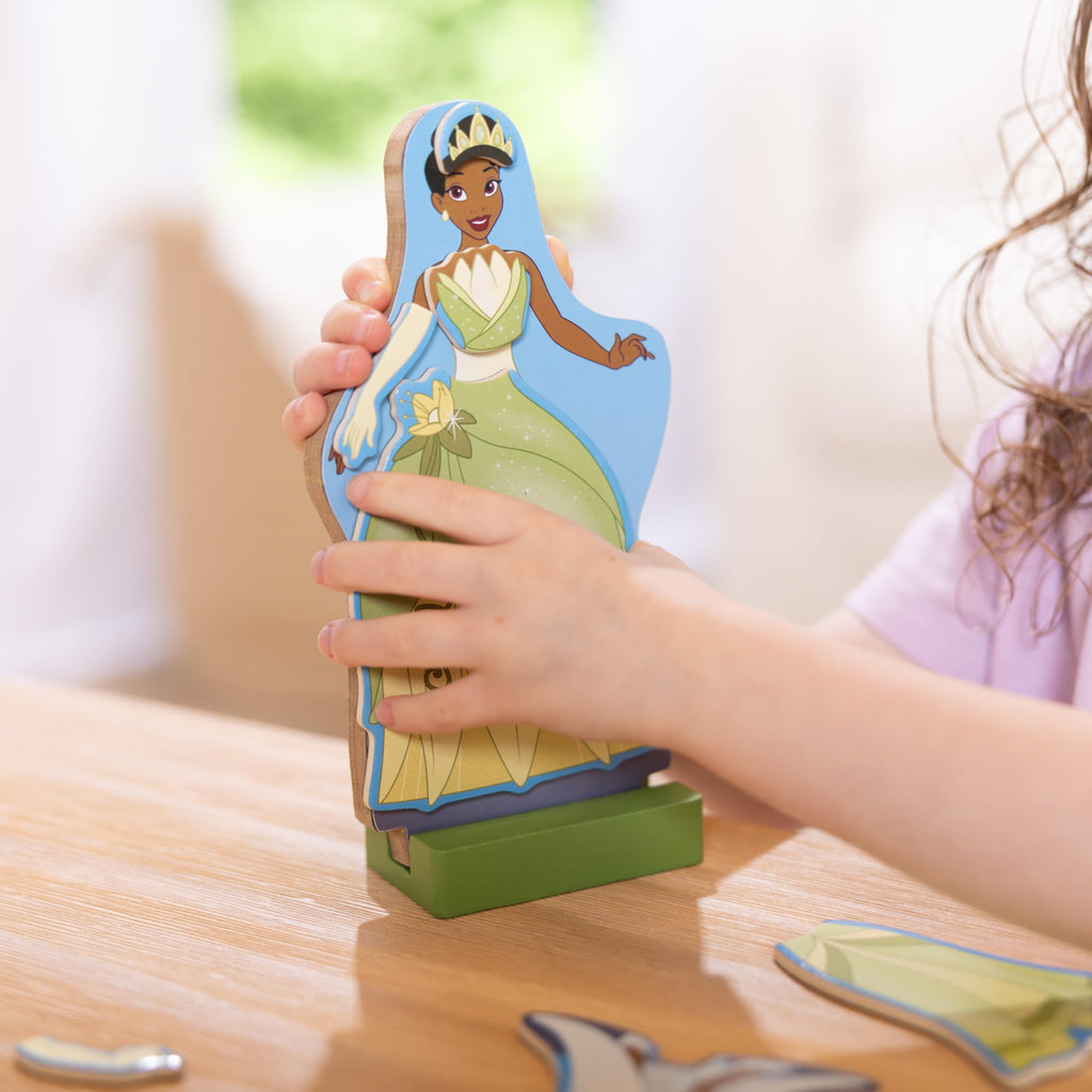 Melissa & Doug Disney Princess Ariel Magnetic Dress-Up Wooden Doll Pretend Play Set (30+ Pieces)