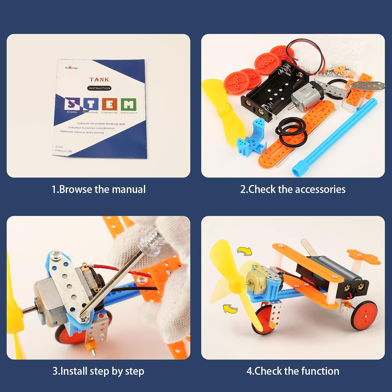 STEM Kits for Kids Craft 8-12, STEM Toy 6 7 8 9 Year Old Boy Birthday Gift | Science Kits for Kids 8-12 6-8 8-10, Boys Gifts Toys Crafts 6+ 7+ yr, Robotics Activities Robot Building Age 10 11 12 13 14
