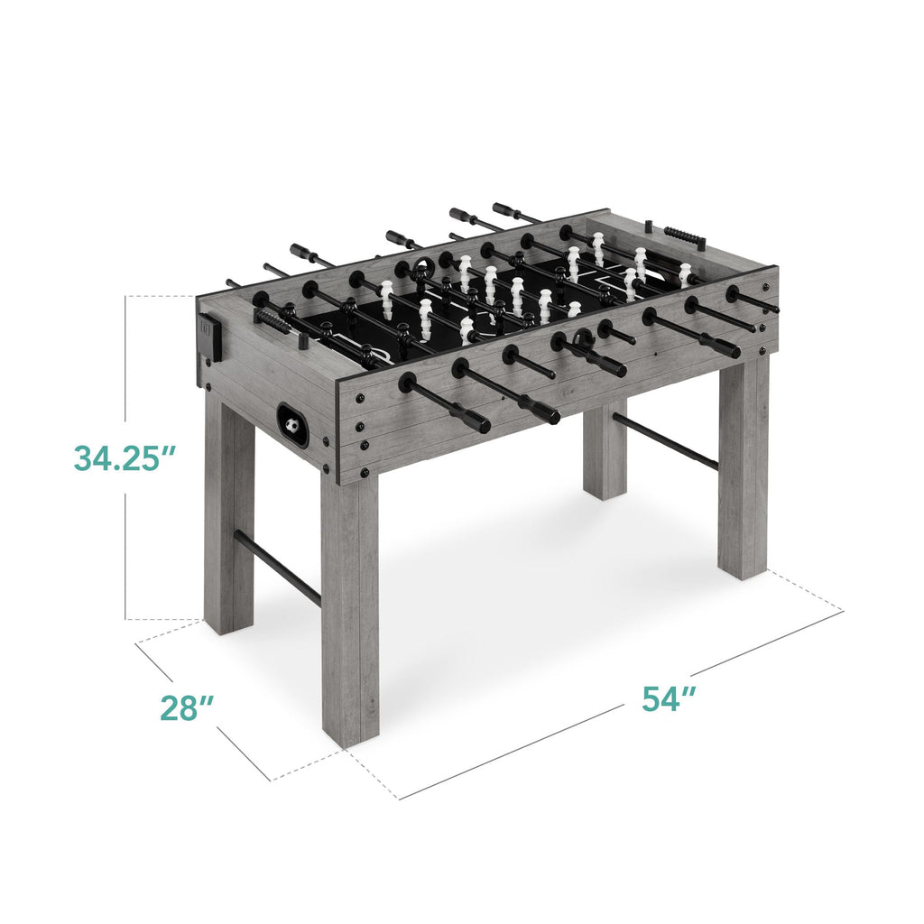 Best Choice Products Full Size 54 Inch Regulation Foosball Table for Home, Game Room - Includes 2 Balls, 2 Cup Holders
