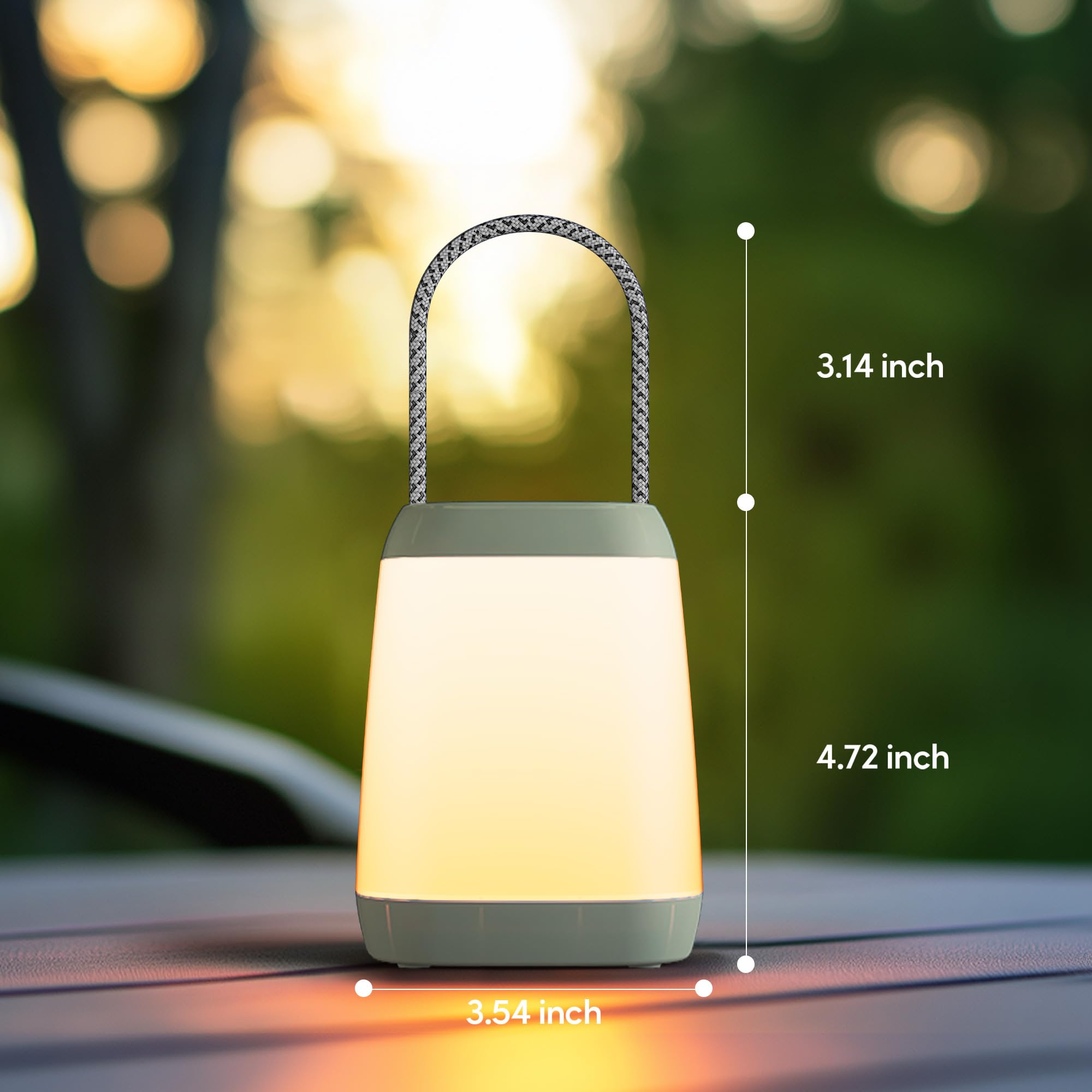HOKOILN 2 Pack LED Camping Lights, Battery Powered LED Camping Lantern with 3 Modes, Portable Night Light for Tent, Hiking, Emergency, Backpacking, Indoor and Outdoor Use