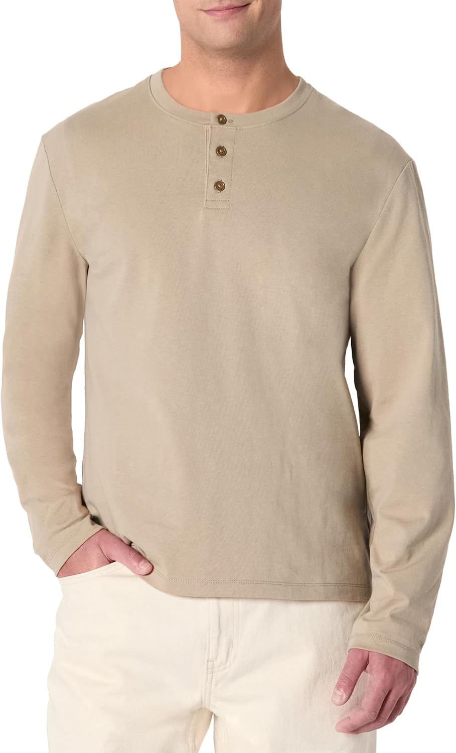 Amazon Essentials Men's Long-Sleeve Henley Shirt