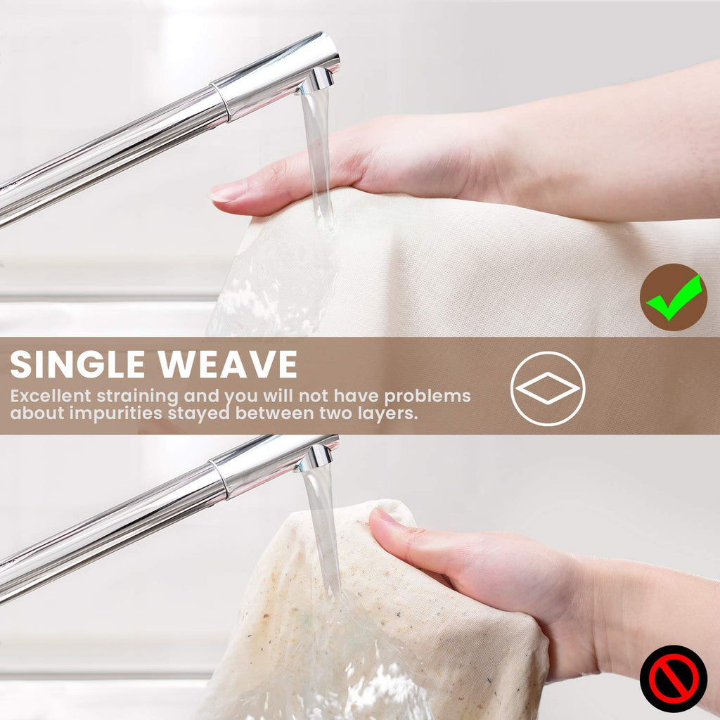 Precut Cheesecloth, 15 x 15'' 4 Pack, Grade 100, Ultra Fine Cheese Cloth for Straining & Cooking, 100% Unbleached Cotton Muslin Cloth for Making Cheese