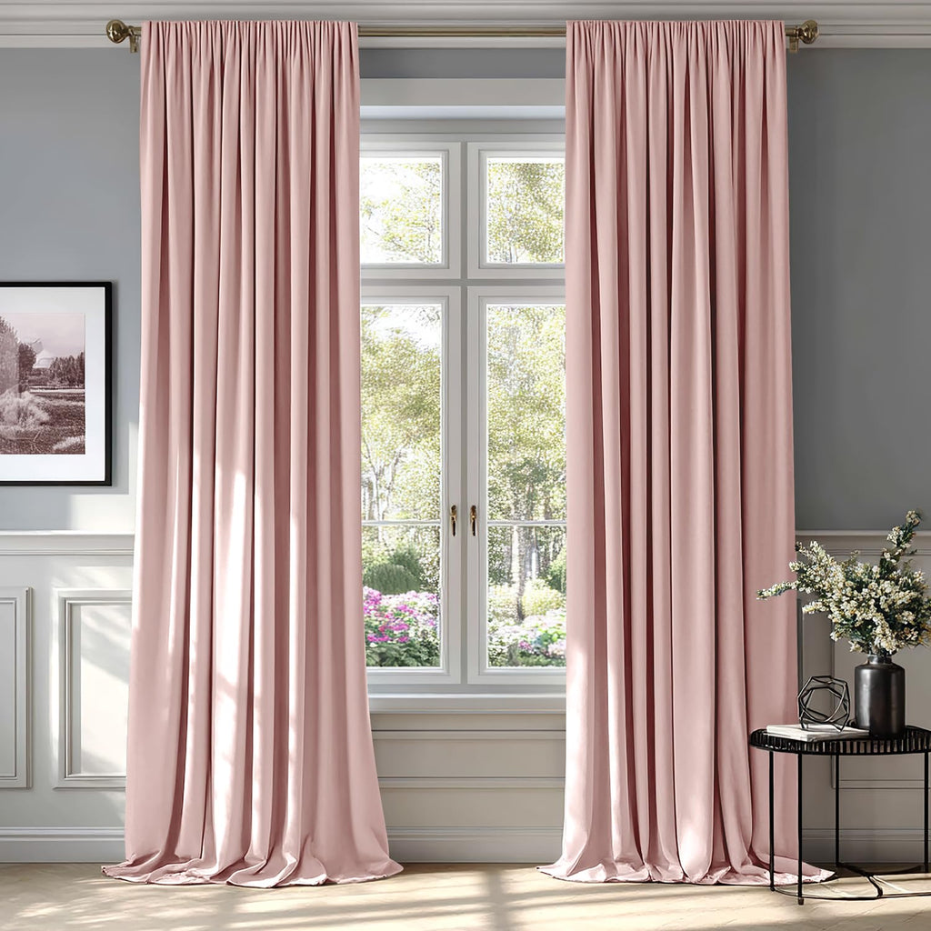 MIULEE Black Velvet Curtains Thermal Insulated Blackout Halloween Curtain Drapes for Bedroom Living Room Darkening 63 Inches Long Curtains Panels Rod Pocket Set of 2