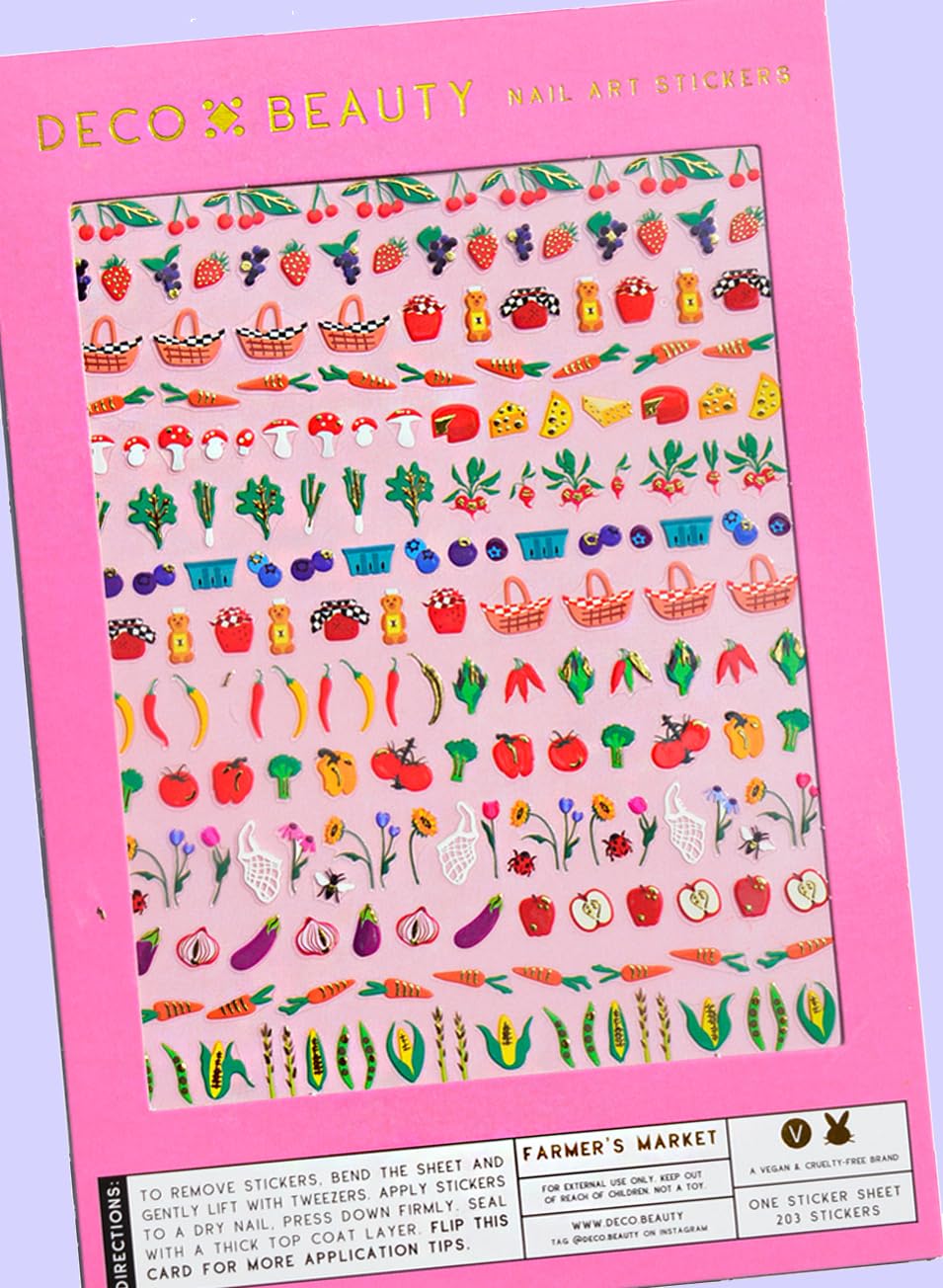 Deco Beauty 90s Baby - Super Thin & Easy-to-Apply Nail Art with The Cutest Designs - Durable & Long-Lasting Nail Art Stickers and Decals for Women, for DIY at-Home Manicures & Salon-Quality Nails