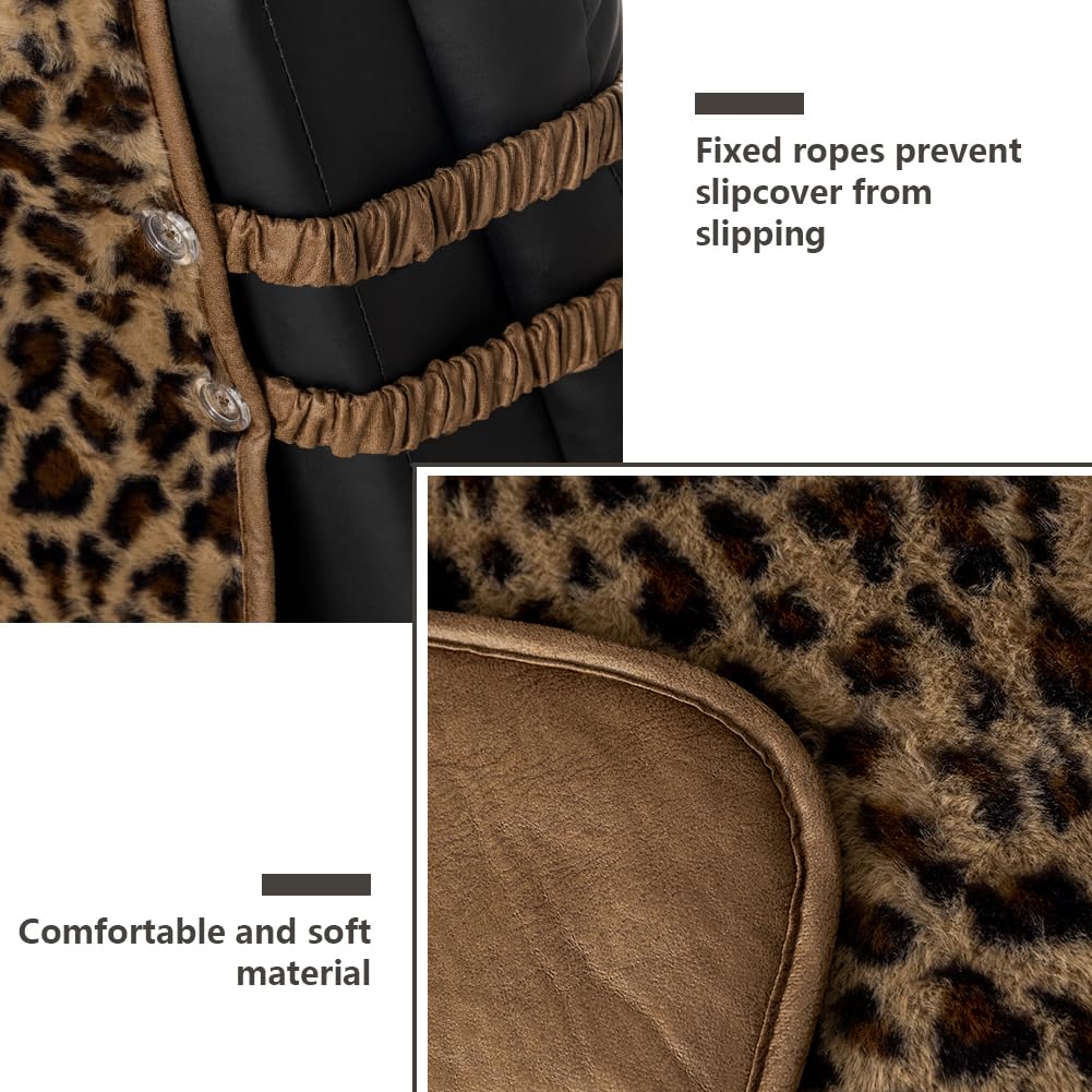 STONECREST Recliner Chair Cover, Water Resistant Velvet Quilted Slipcover, Stay in Place (Black/Grey, Recliner 23" Regular)