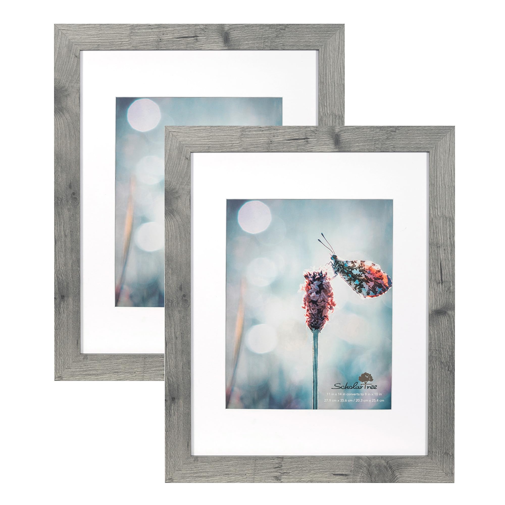 5x7 Picture Frame Gold, Display 5x7 without Mat or 4x6 with Mat, Wall Gallery Photo Frames