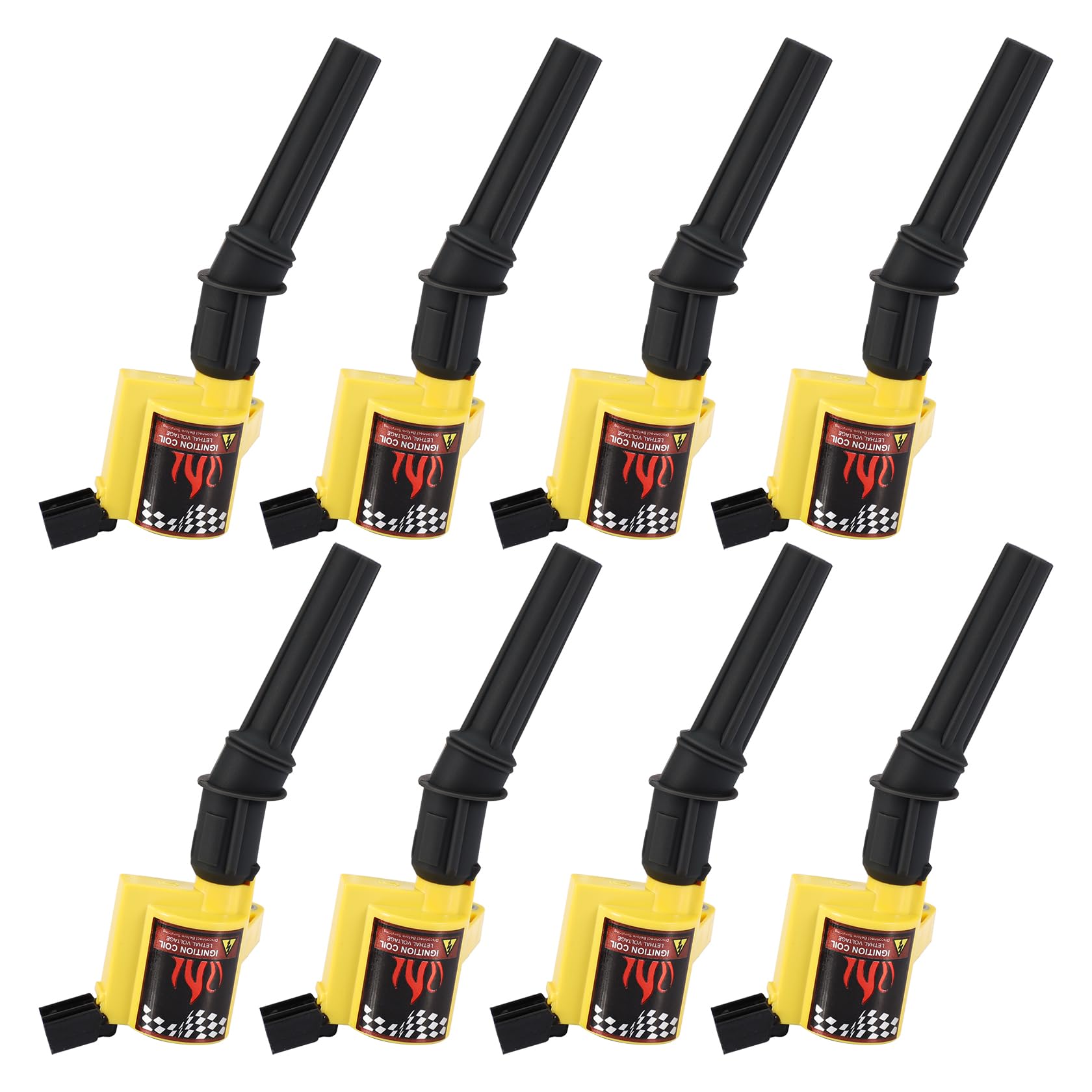 CarBole High Performance Coil Pack For F150 F250 F350 5.4L 4.6L V8 DG508, Ignition Coil For 1997-2014 Ford Crown Victoria E150 E250 Expedition Mustang Lincoln (Pack of 8pcs)