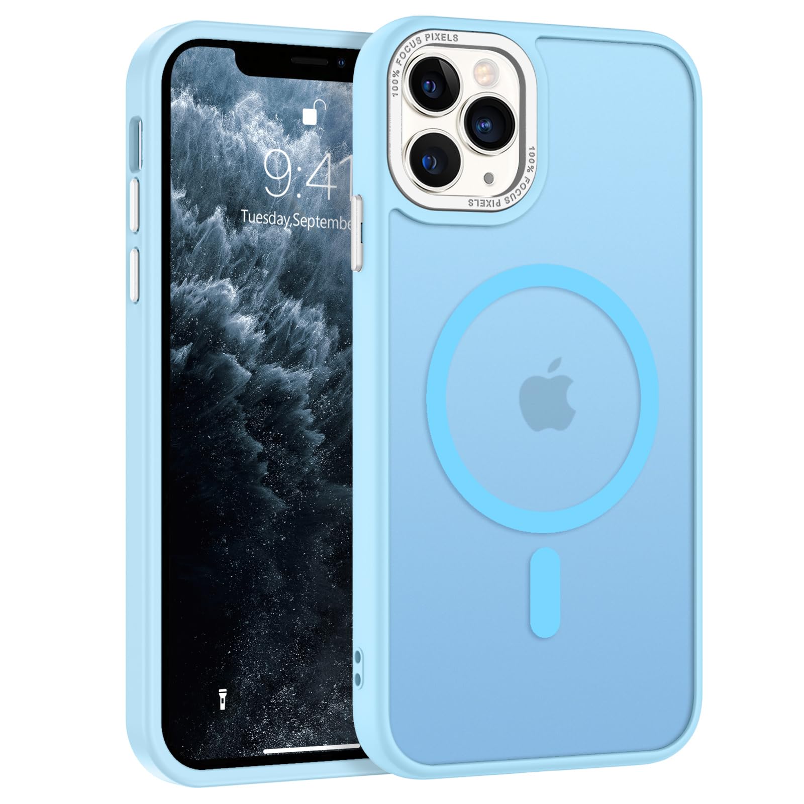 BENTOBEN for iPhone 11 Pro Case 2019 [Compatible with Magsafe] Translucent Matte Magnetic Phone Case iPhone 11 Pro 5.8" Slim Thin Shockproof Bumper Women Men Protective Cases Cover, Black