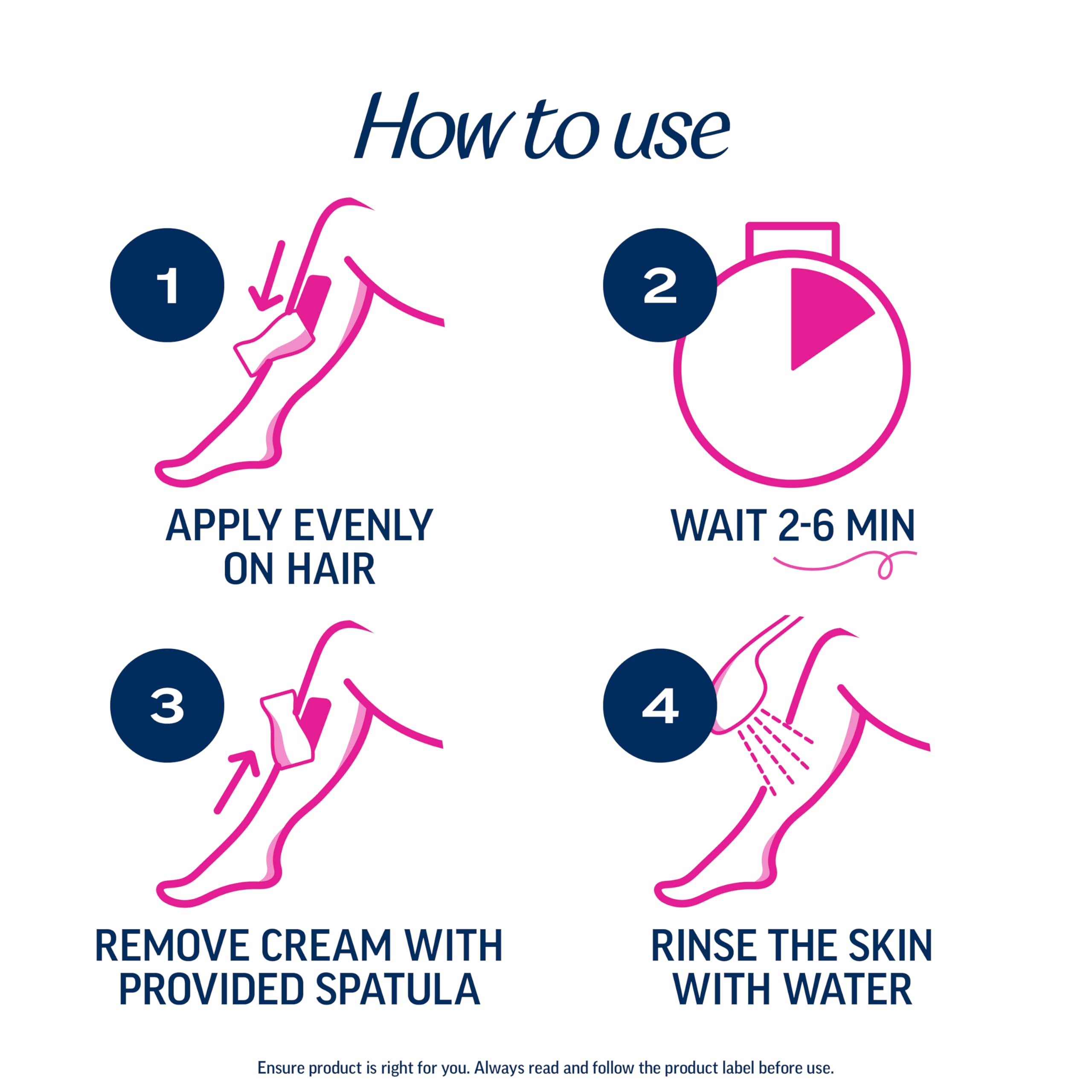 VEET Professional 2 Minute Cream for All Skin Types with Shea Butter, Effective Full Bikini & Pubic Hair Removal, Dermatologically Tested, 13.5 FL OZ Bottle w/Spatula