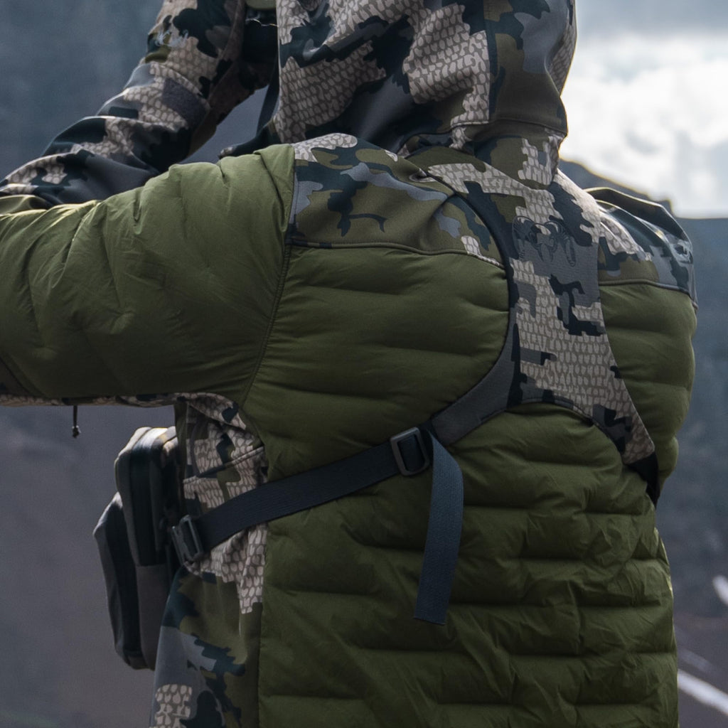 KUIU PRO Bino Harness – Waterproof, Adjustable, One-Hand Lid, Custom Foam Shims, Hydration Rig Compatible Binocular Harness